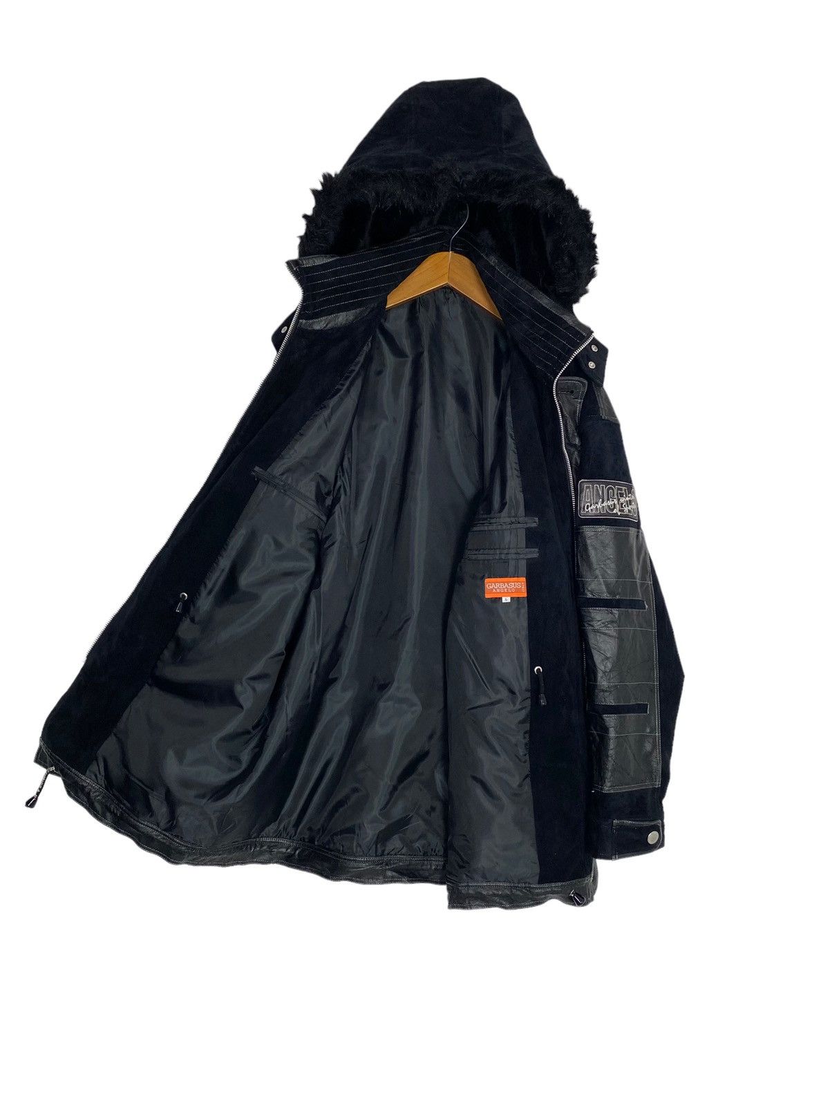 Japanese Brand Angelo Garbasus Velvet Hoddie Fur Jacket Made in Japan Size US L / EU 52-54 / 3 - 2 Thumbnail