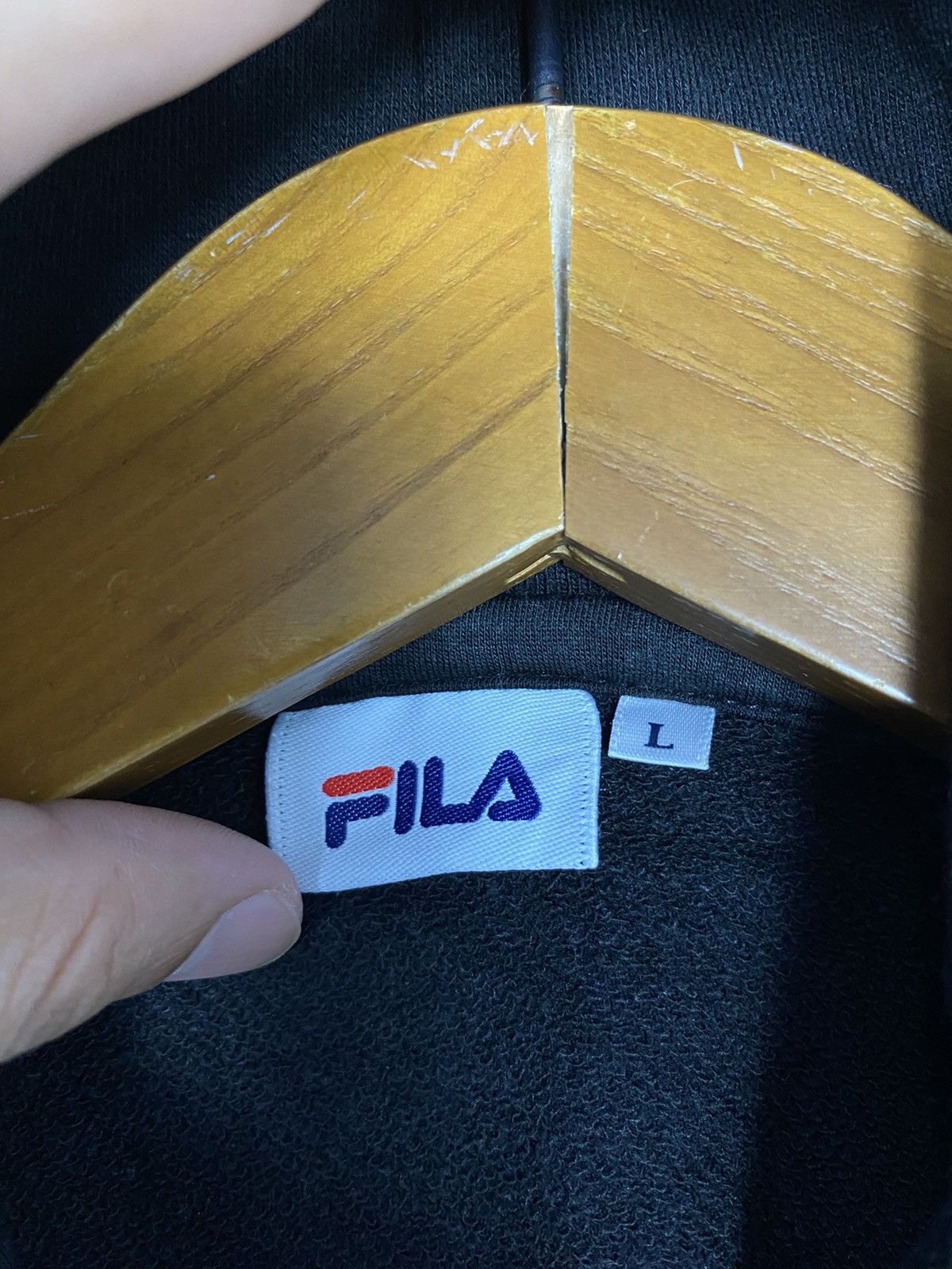 Fila Rare‼️ Fila Hoodie Embroidery Big Logo Size L / US 10 / IT 46 - 3 Thumbnail