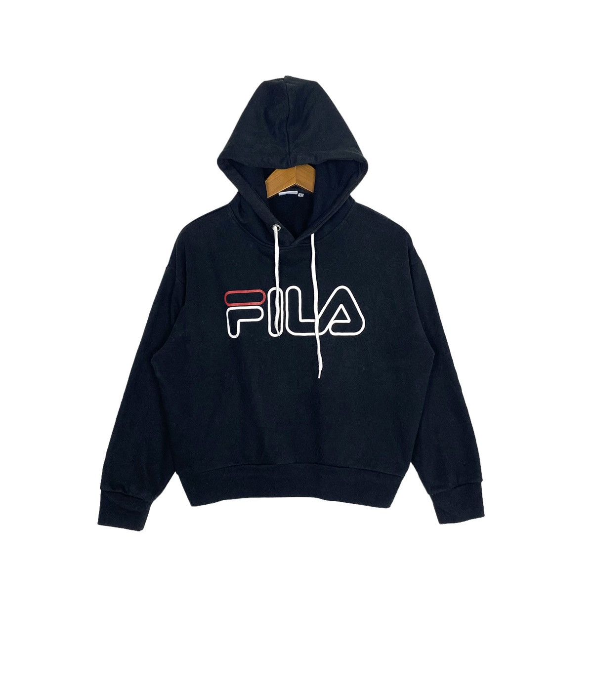 Fila Rare‼️ Fila Hoodie Embroidery Big Logo Size L / US 10 / IT 46 - 1 Thumbnail