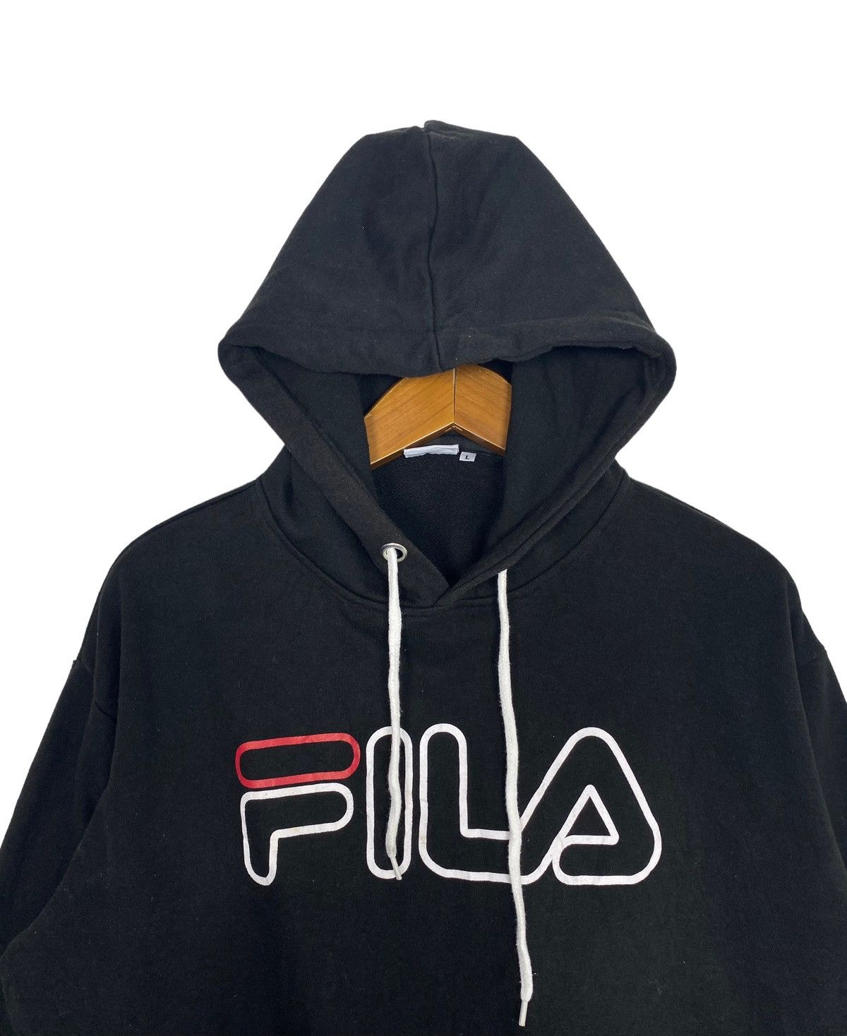 Fila Rare‼️ Fila Hoodie Embroidery Big Logo Size L / US 10 / IT 46 - 2 Thumbnail