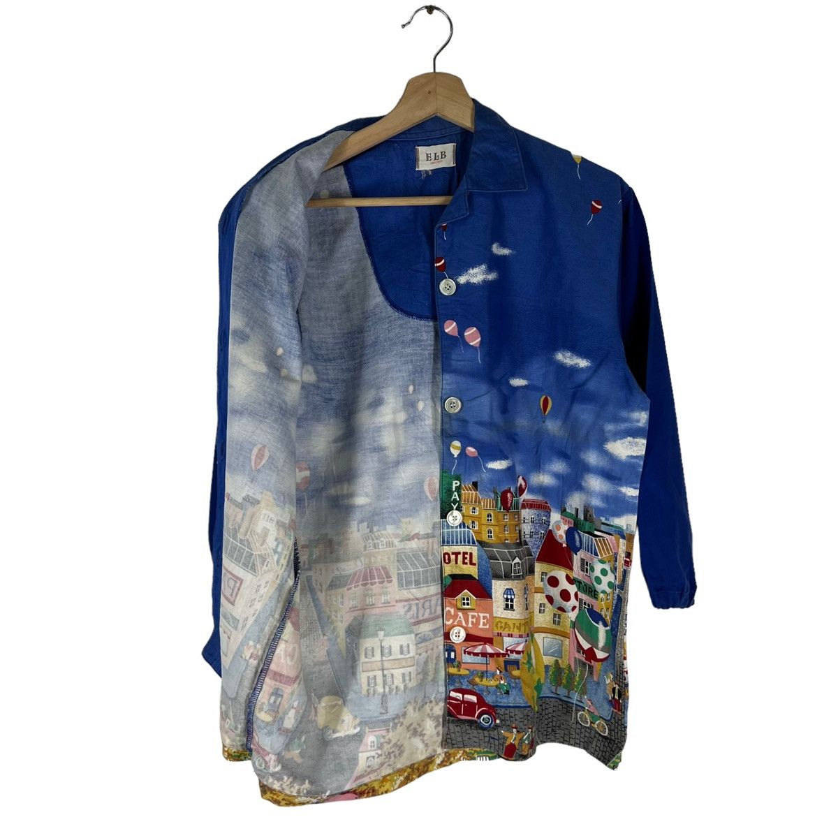 Japanese Brand VINTAGE SHIRTS FULL PRINT DESIGN ELB JAPAN MADE Size US M / EU 48-50 / 2 - 9 Thumbnail