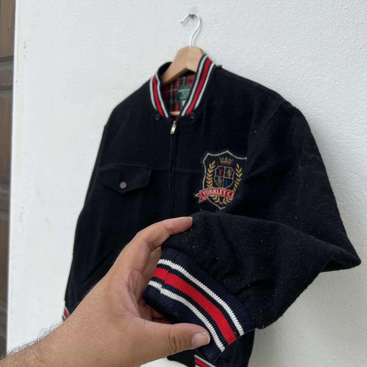 Japanese Brand VINTAGE VARSITY JACKET BOMBER YORKLET CLUB SPIRIT Size US M / EU 48-50 / 2 - 5 Thumbnail