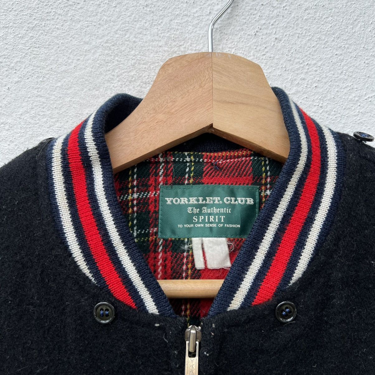 Japanese Brand VINTAGE VARSITY JACKET BOMBER YORKLET CLUB SPIRIT Size US M / EU 48-50 / 2 - 6 Thumbnail