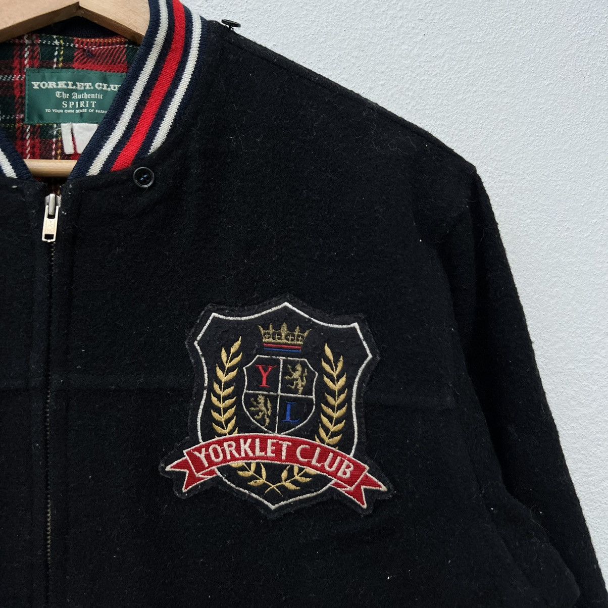 Japanese Brand VINTAGE VARSITY JACKET BOMBER YORKLET CLUB SPIRIT Size US M / EU 48-50 / 2 - 4 Thumbnail