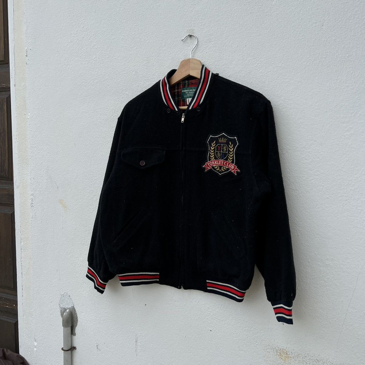 Japanese Brand VINTAGE VARSITY JACKET BOMBER YORKLET CLUB SPIRIT Size US M / EU 48-50 / 2 - 2 Thumbnail