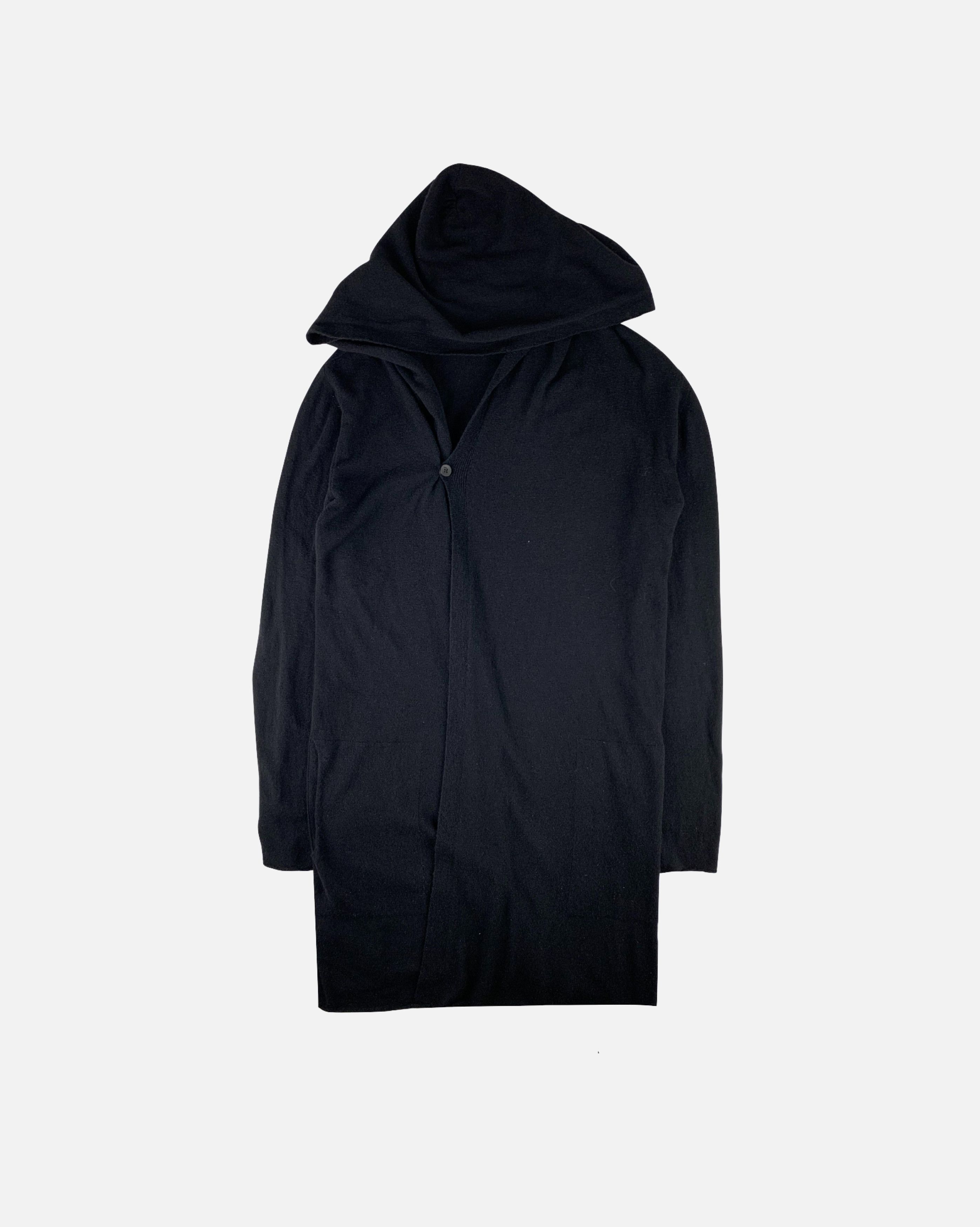 Masnada Wool/Cashmere Hooded Knit Cardigan