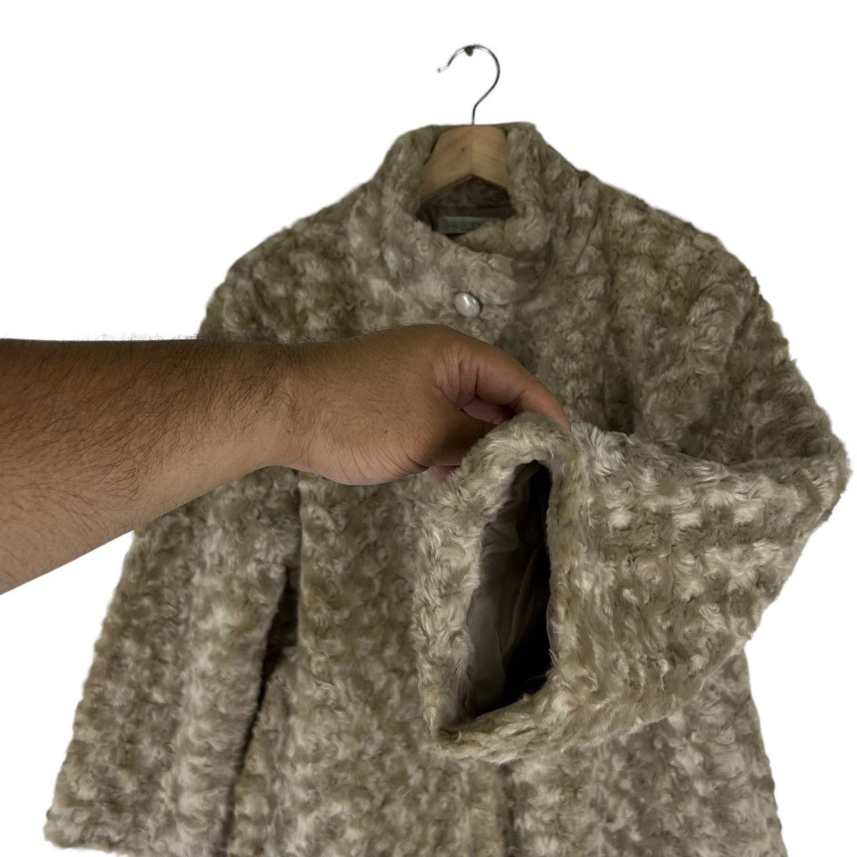Japanese Brand RARE MINK FUR JACKET KAZAMIDORI BY NAIGAI ISSEY MIYAKE STYLE Size US M / EU 48-50 / 2 - 7 Thumbnail
