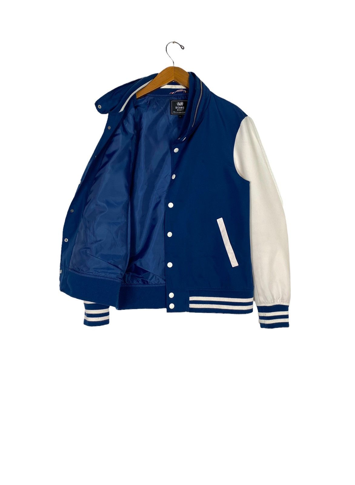 Beams Plus Rare‼️ Beams Varsity Jacket Medium Size Size US M / EU 48-50 / 2 - 2 Thumbnail