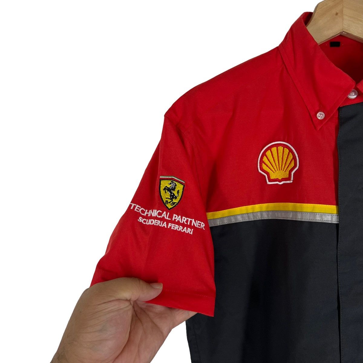 Japanese Brand VINTAGE SHELL HELIX FERRARI BIG LOGO WORKERS WEAR Size US S / EU 44-46 / 1 - 3 Thumbnail