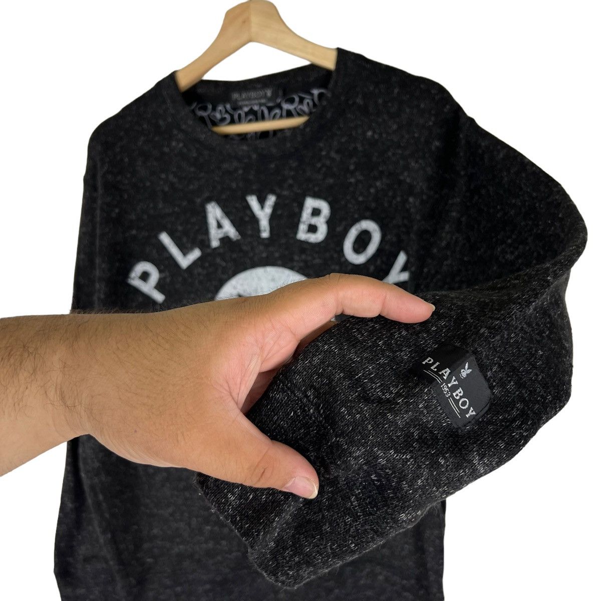 Japanese Brand VINTAGE PLAYBOY SWEATSHIRT BIG LOGO Size US L / EU 52-54 / 3 - 7 Thumbnail