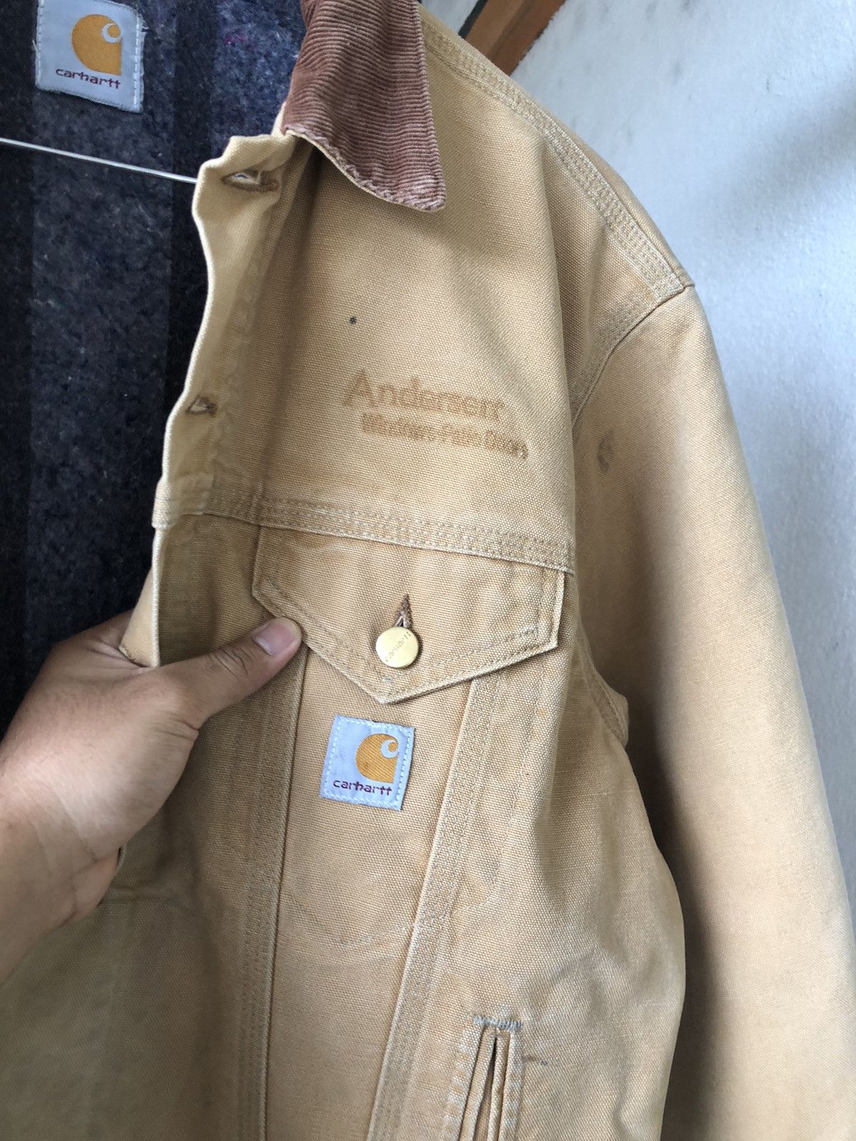 Carhartt Steal❗️Vintage Carhartt Distressed Detroit Jackets Size US L / EU 52-54 / 3 - 8 Thumbnail