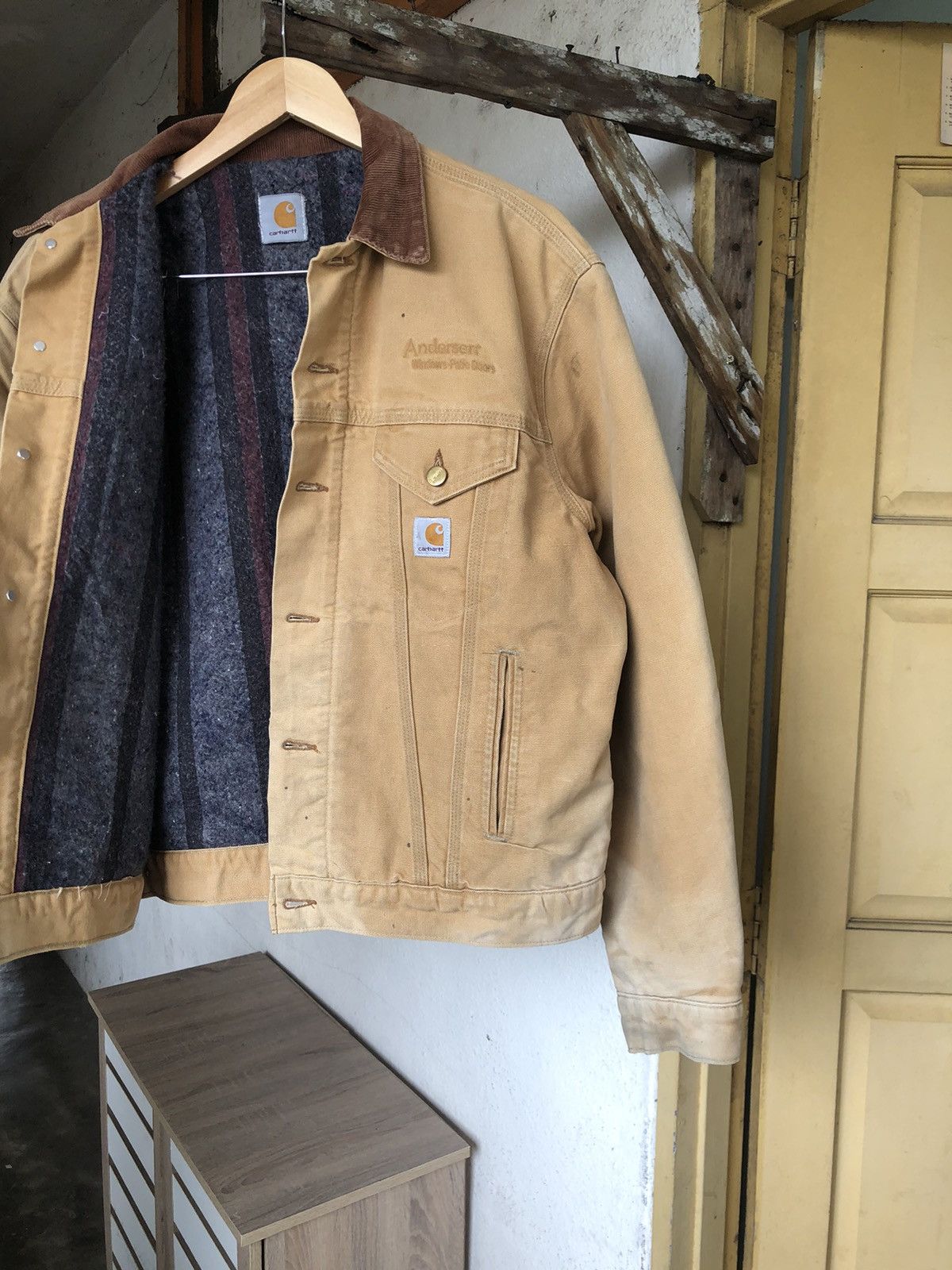 Carhartt Steal❗️Vintage Carhartt Distressed Detroit Jackets Size US L / EU 52-54 / 3 - 6 Thumbnail