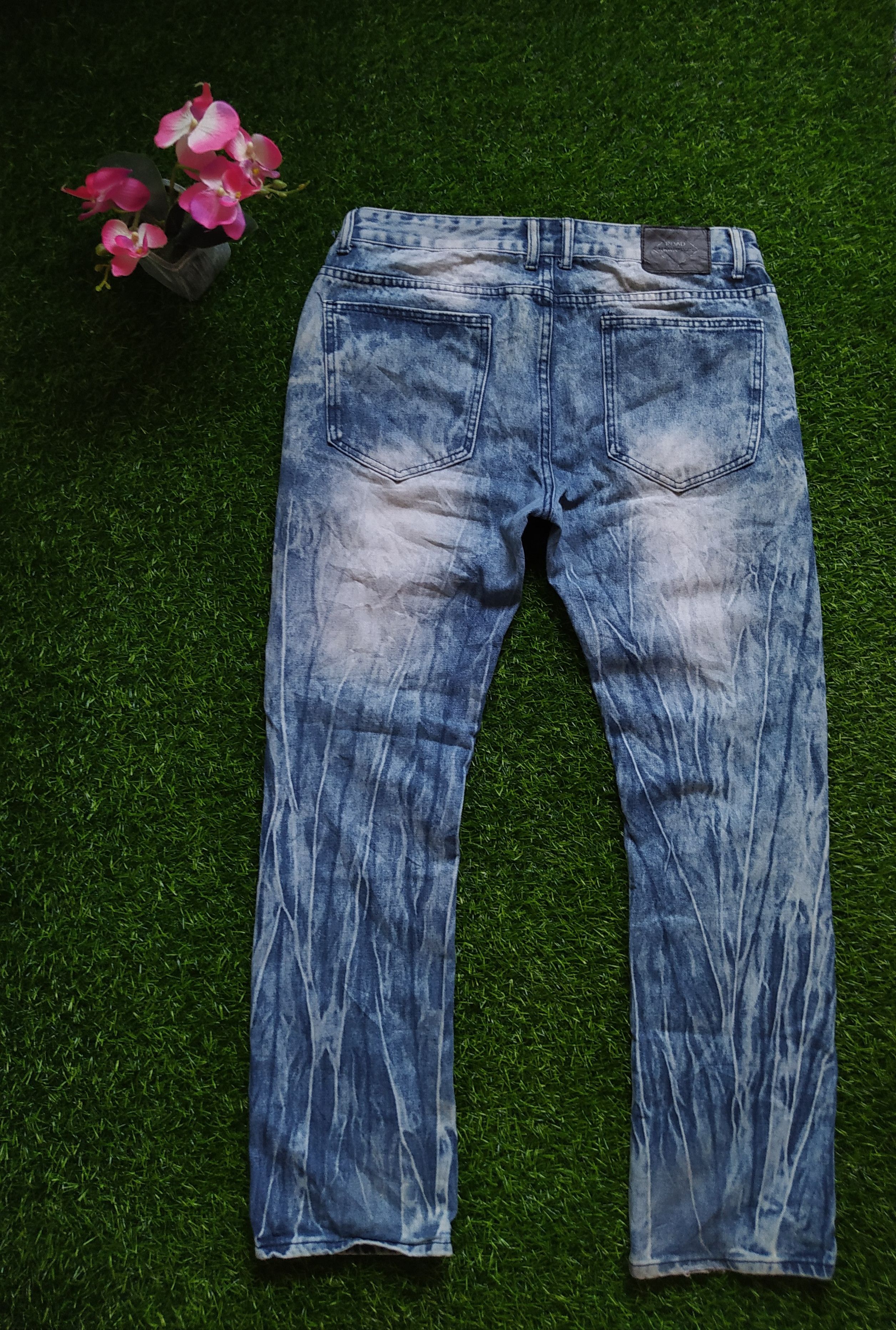 Japanese Brand Stone Wash Distressed Design Jeans Size US 36 / EU 52 - 2 Thumbnail
