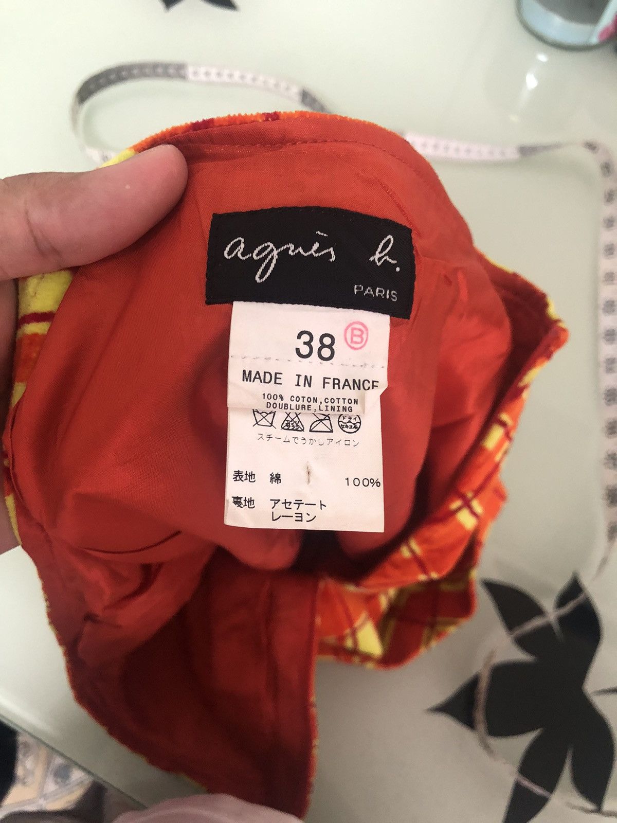 agnes b. Vintage Agnes B. Paris Orange Mini Skirts Size 28" / US 6 / IT 42 - 13 Thumbnail