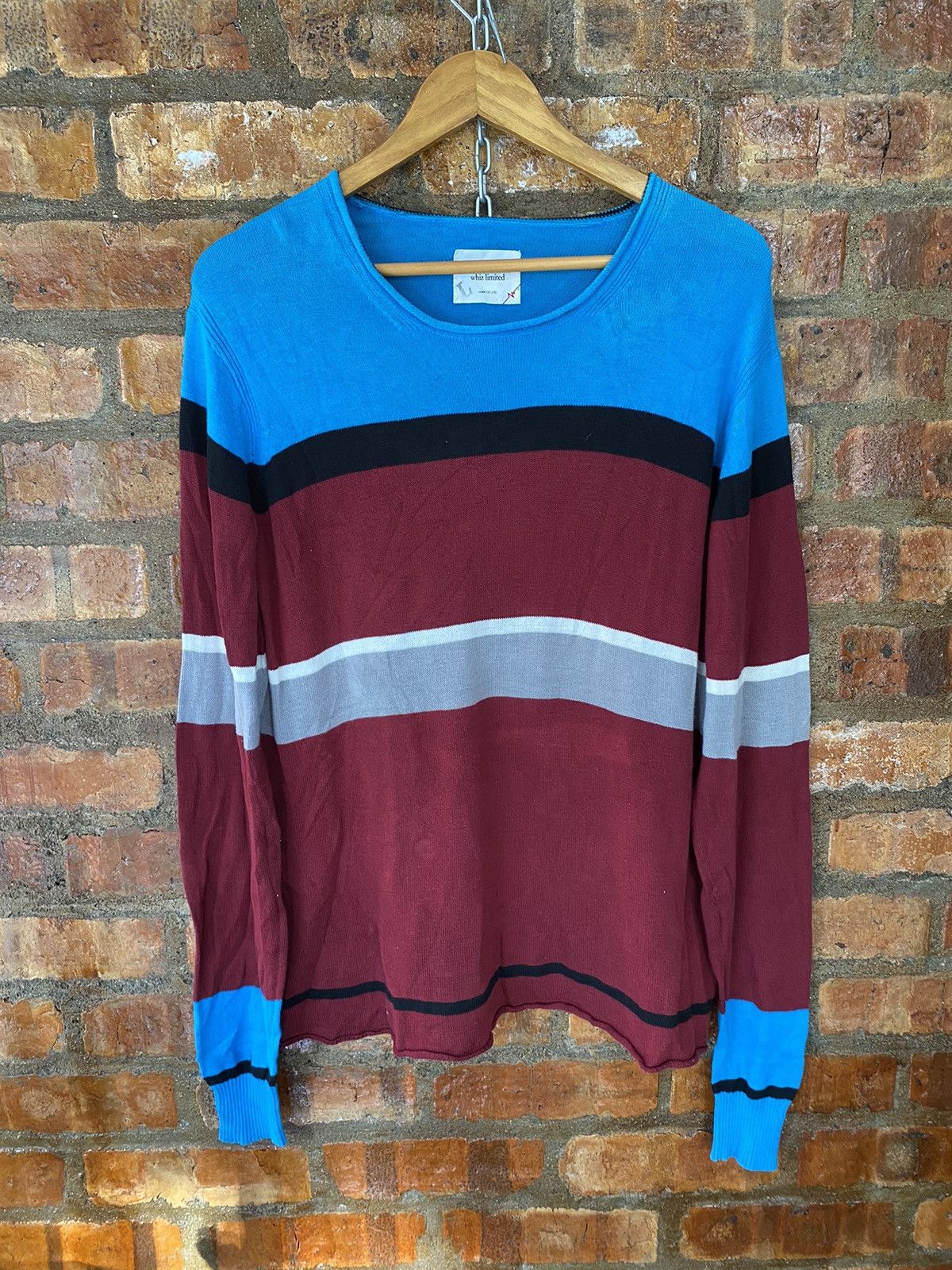 Japanese Brand × PHENOMENON × WHIZ LIMITED 90s WHIZ Limited Japan rainbow knit Size US L / EU 52-54 / 3 - 2 Thumbnail