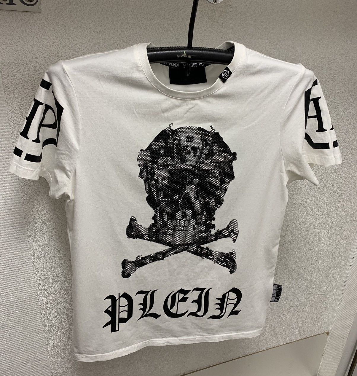Philipp plein big logo t-shirt Xl skull