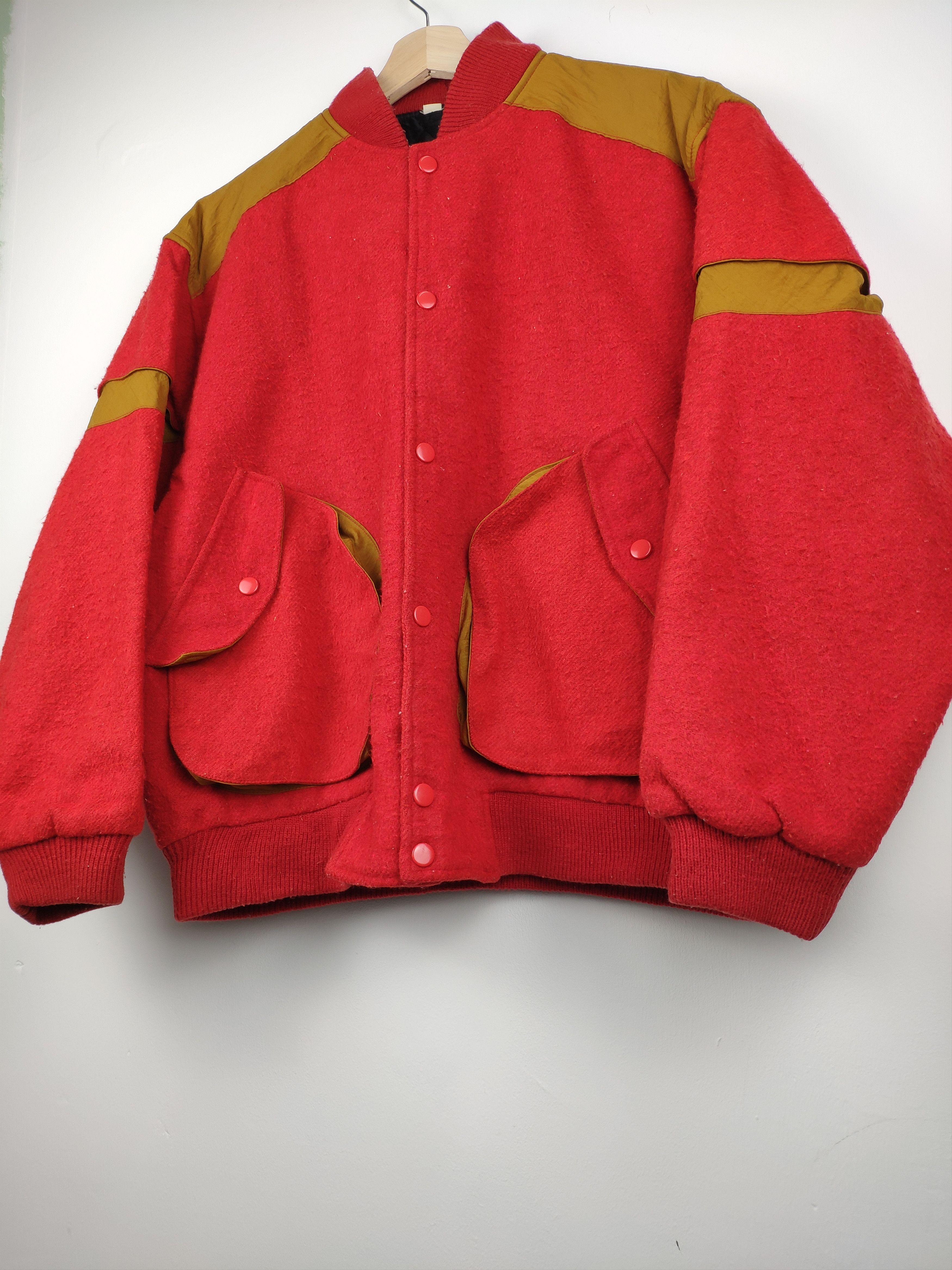 Japanese Brand 🇯🇵 Vintage 1990s Bomber Jacket Back Pocket Size US L / EU 52-54 / 3 - 2 Thumbnail