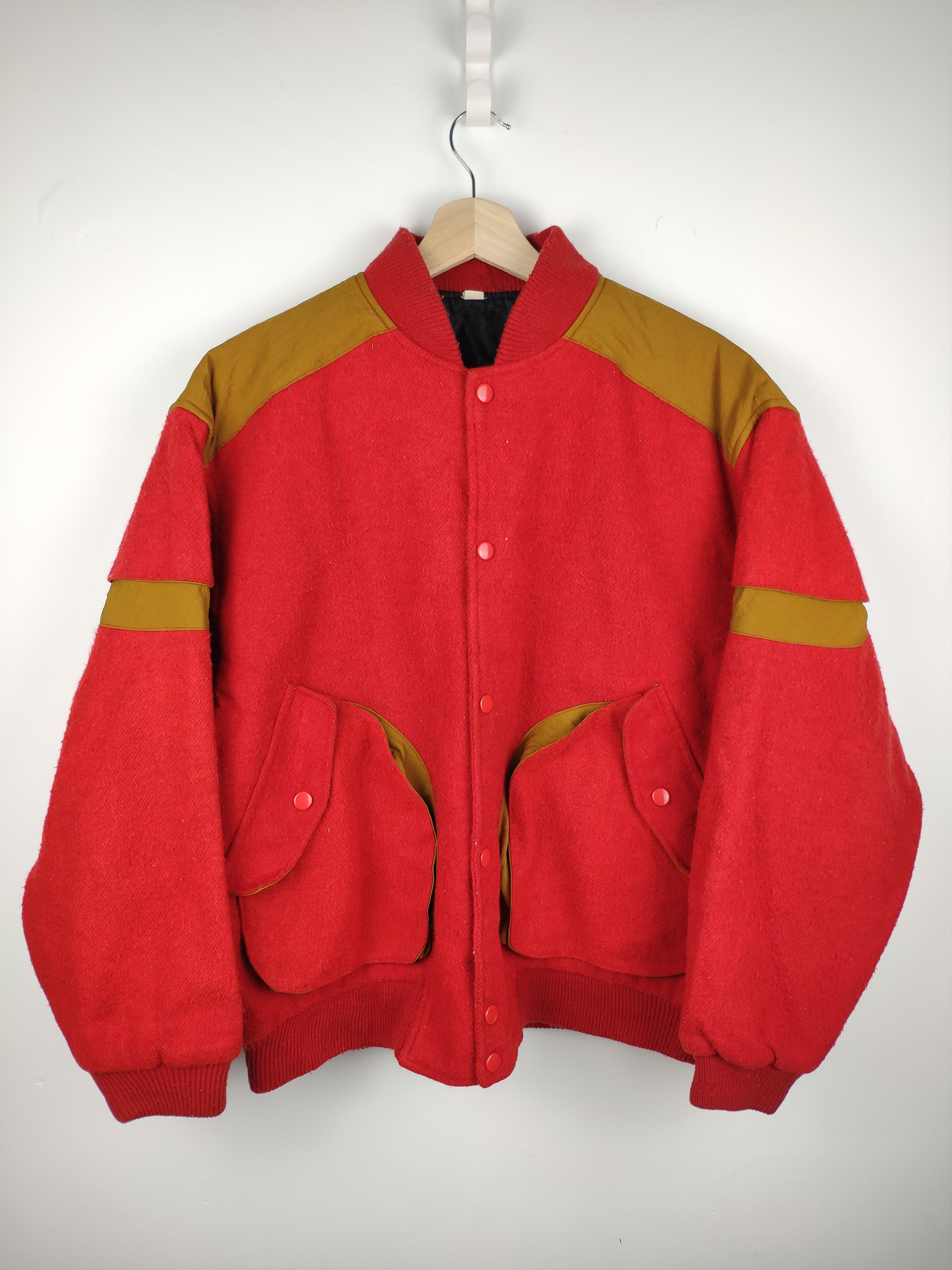 Japanese Brand 🇯🇵 Vintage 1990s Bomber Jacket Back Pocket Size US L / EU 52-54 / 3 - 1 Thumbnail