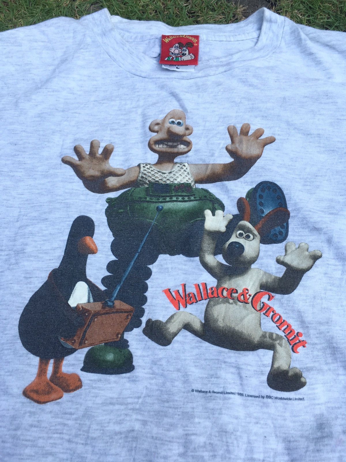 Cartoon Network × Vintage Vintage 90s Wallace & Gromit cartoon tshirt Size US L / EU 52-54 / 3 - 2 Thumbnail