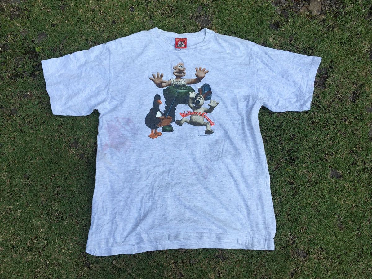 Cartoon Network × Vintage Vintage 90s Wallace & Gromit cartoon tshirt Size US L / EU 52-54 / 3 - 1 Thumbnail