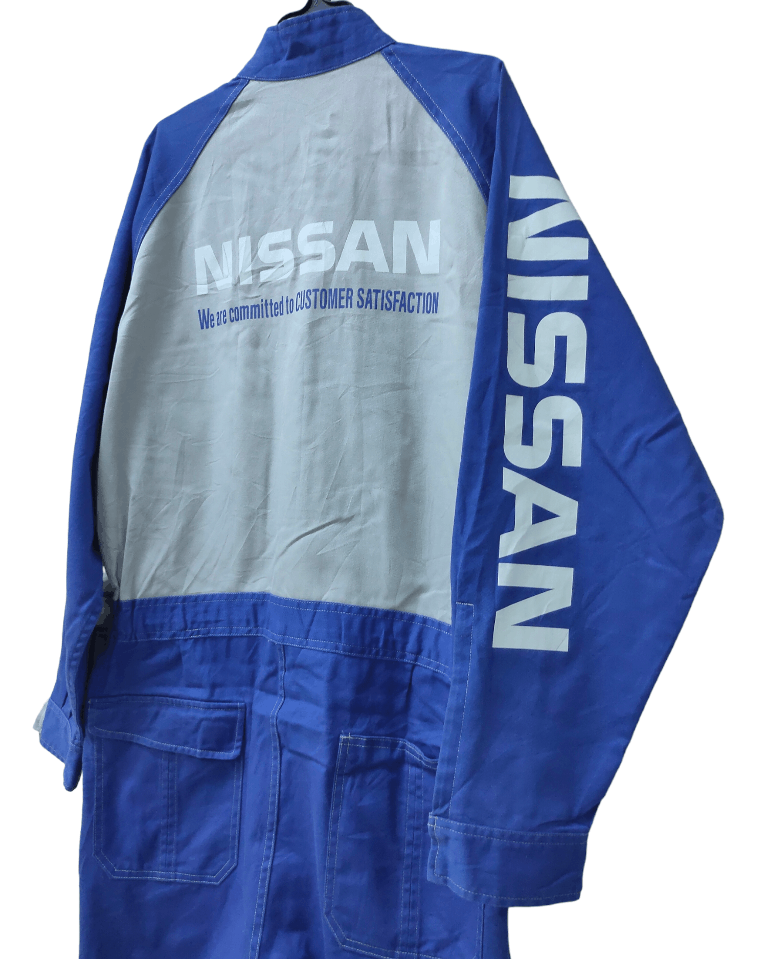 image of Gear For Sports x Moto Nissan Vintage Racing Motor Overalls in Blue, Men's (Size 36)