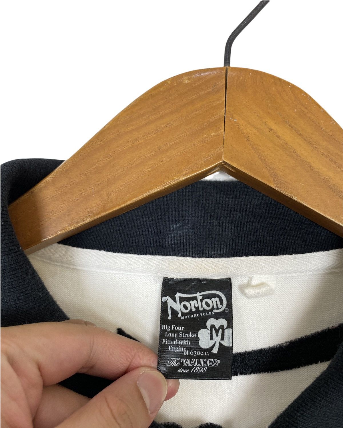 Norton Norton Motorcycle Embroidery spell out Polos Women Size Size ONE SIZE - 5 Thumbnail