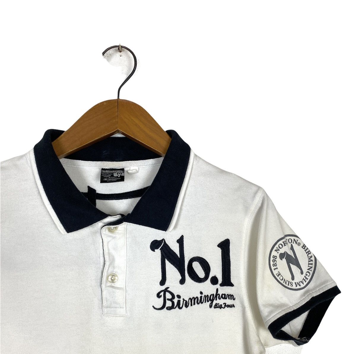 Norton Norton Motorcycle Embroidery spell out Polos Women Size Size ONE SIZE - 4 Thumbnail
