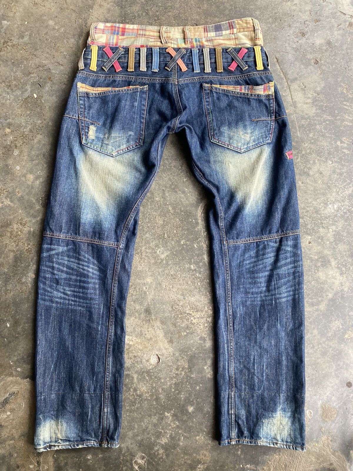Japanese Brand × Vintage Dominate Handcrafted Double Waits Jeans Size US 35 - 2 Thumbnail