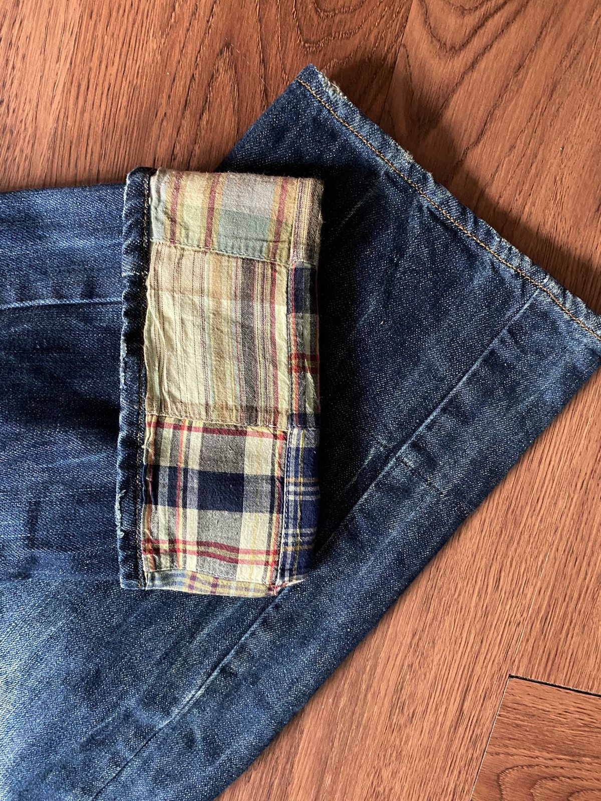 Japanese Brand × Vintage Dominate Handcrafted Double Waits Jeans Size US 35 - 6 Thumbnail