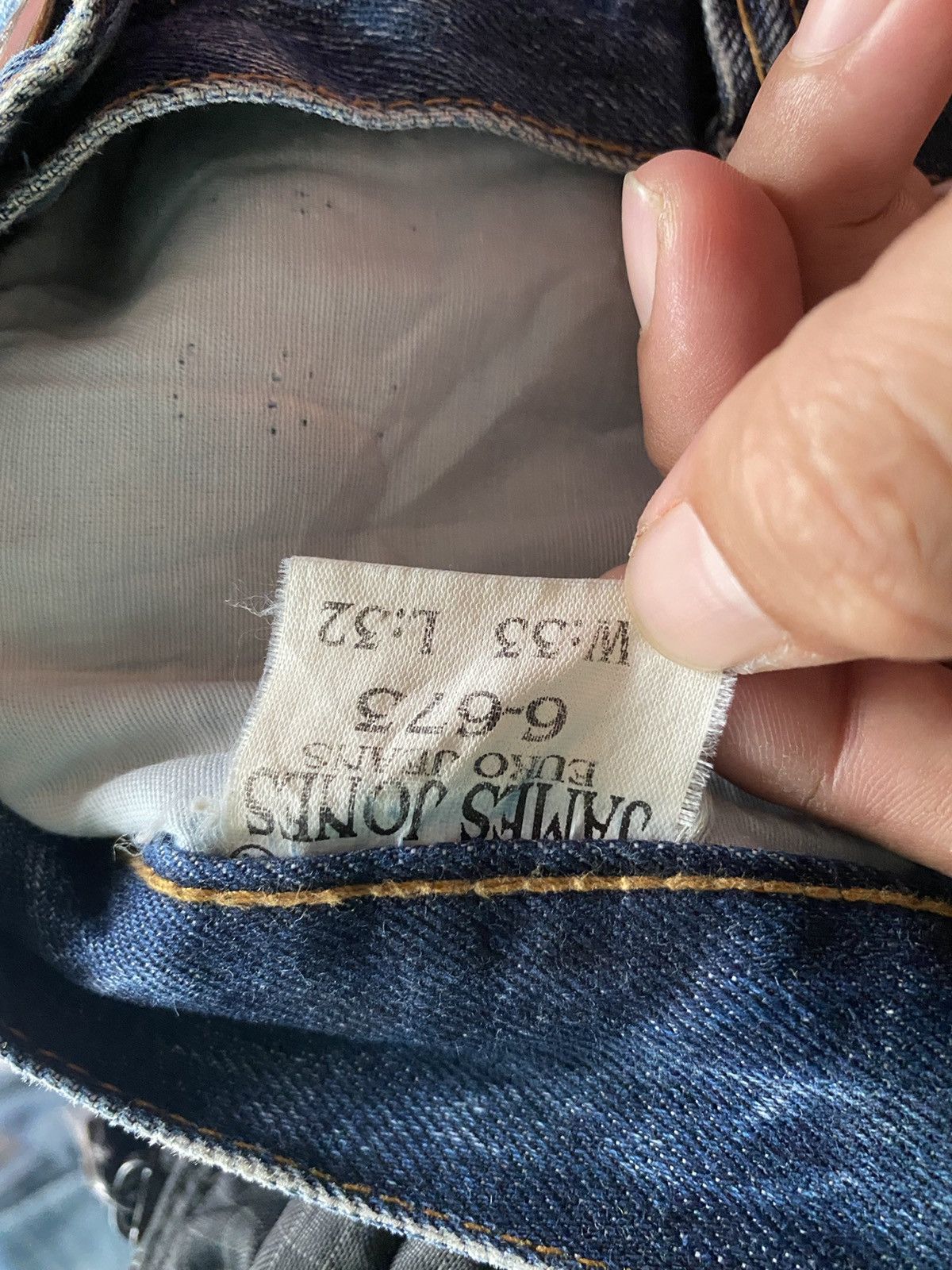 Japanese Brand × Vintage Dominate Handcrafted Double Waits Jeans Size US 35 - 5 Thumbnail