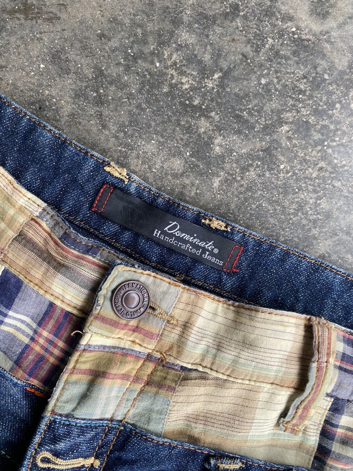 Japanese Brand × Vintage Dominate Handcrafted Double Waits Jeans Size US 35 - 4 Thumbnail