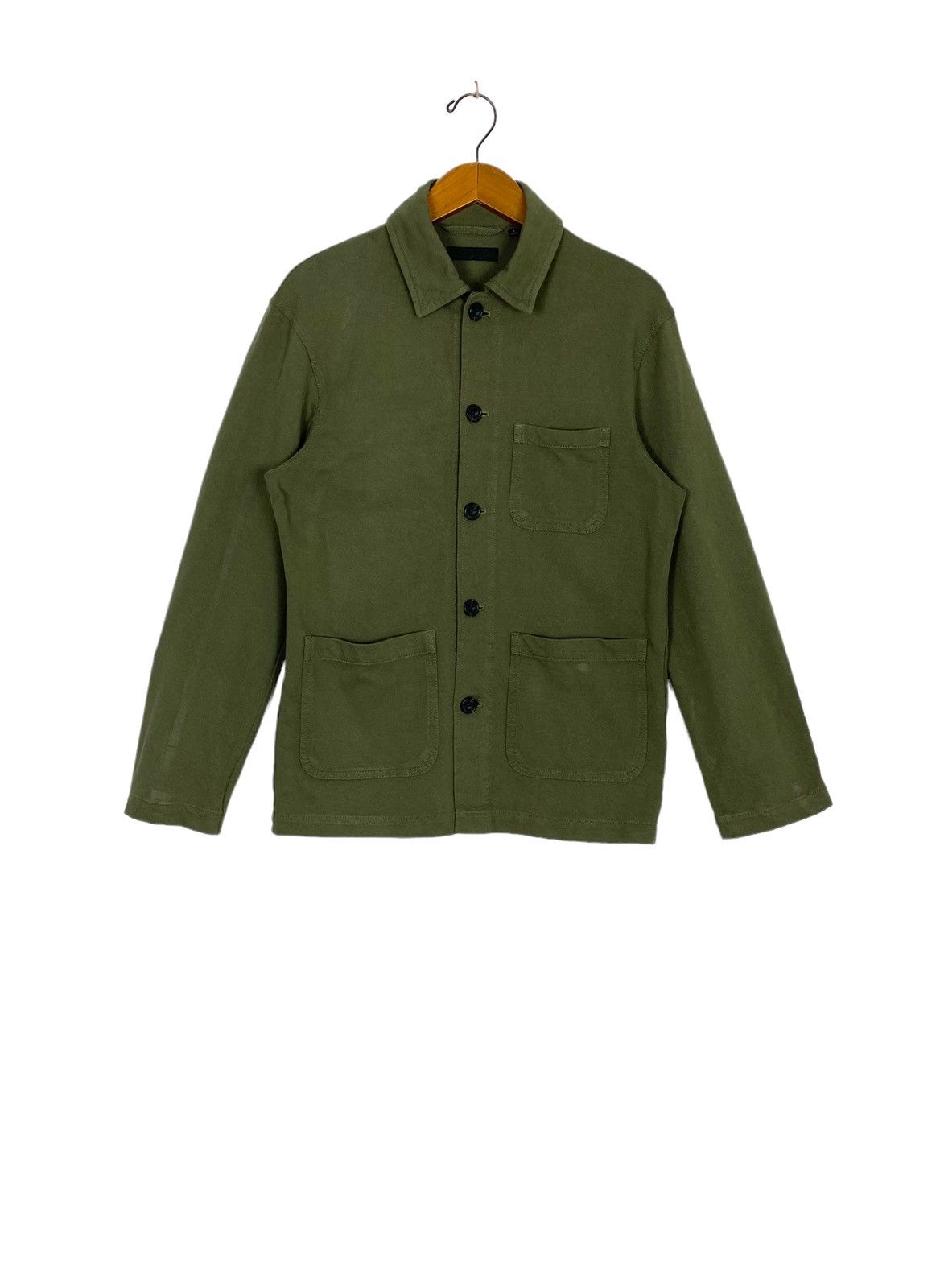 image of Uniqlo Chore Jacket Green Army Colour Small Size, Men's