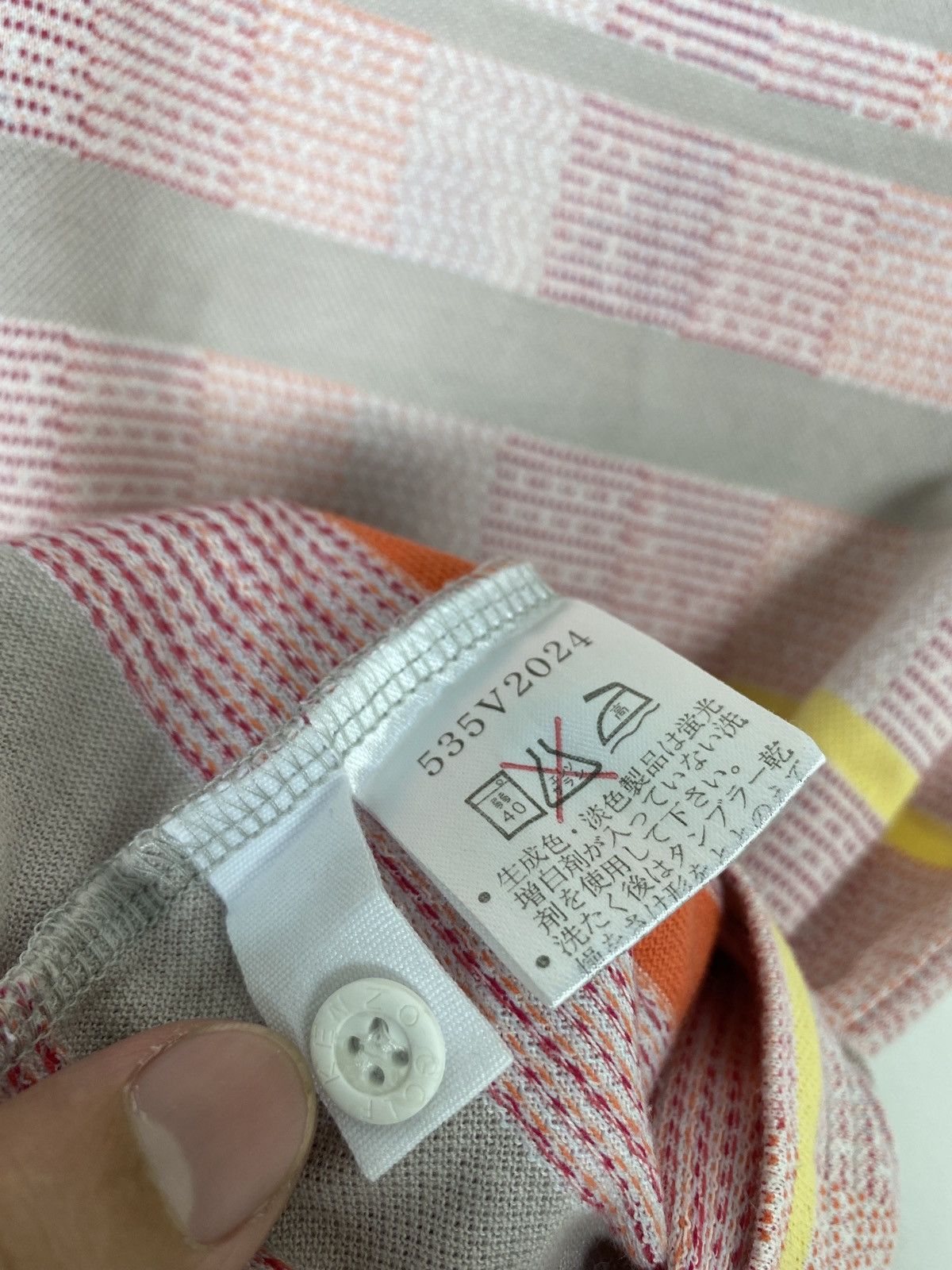 Kenzo Rare‼️Kenzo Golf Polos Stripe Multicolor Embroidery Japan Size US L / EU 52-54 / 3 - 5 Thumbnail