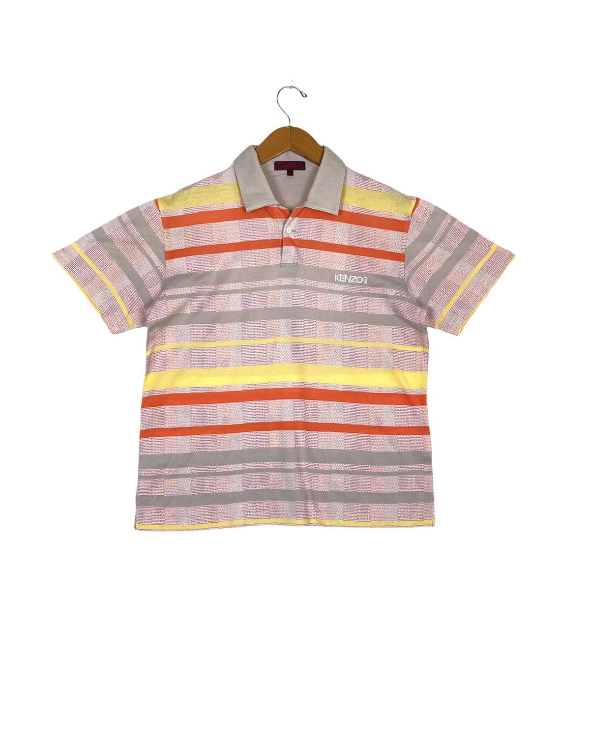 Kenzo Rare‼️Kenzo Golf Polos Stripe Multicolor Embroidery Japan Size US L / EU 52-54 / 3 - 1 Thumbnail
