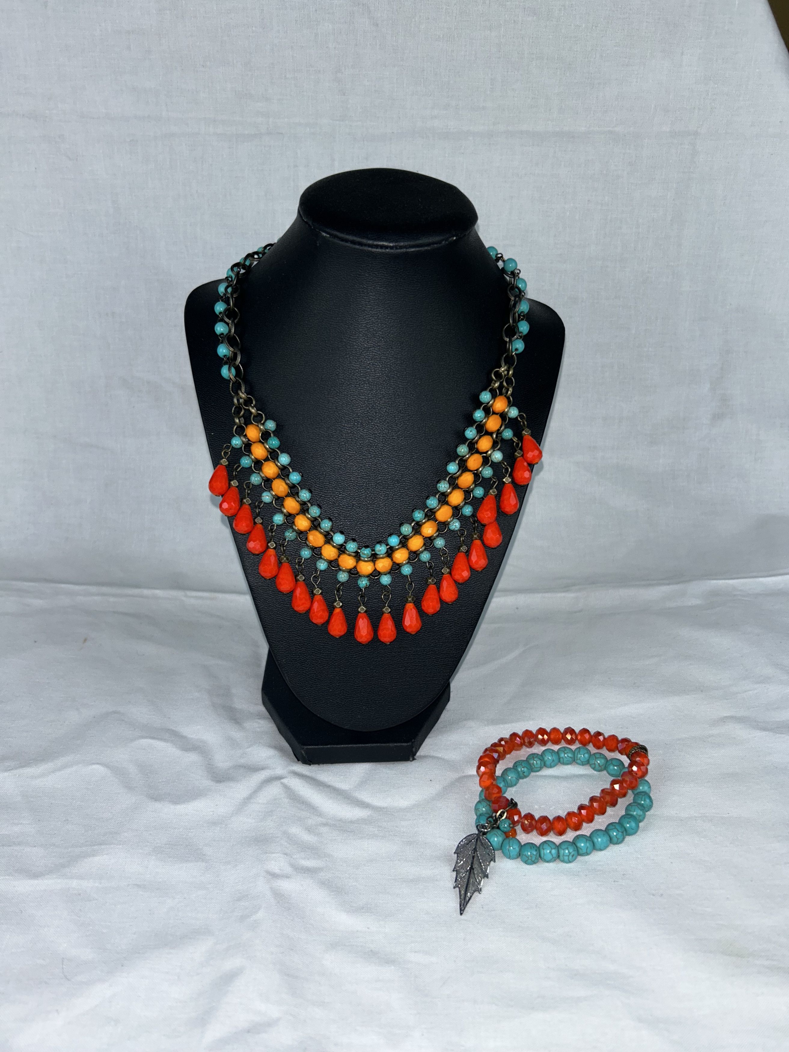 Other Boho Beaded Necklace and Bracelet Set Size ONE SIZE - 1 Thumbnail
