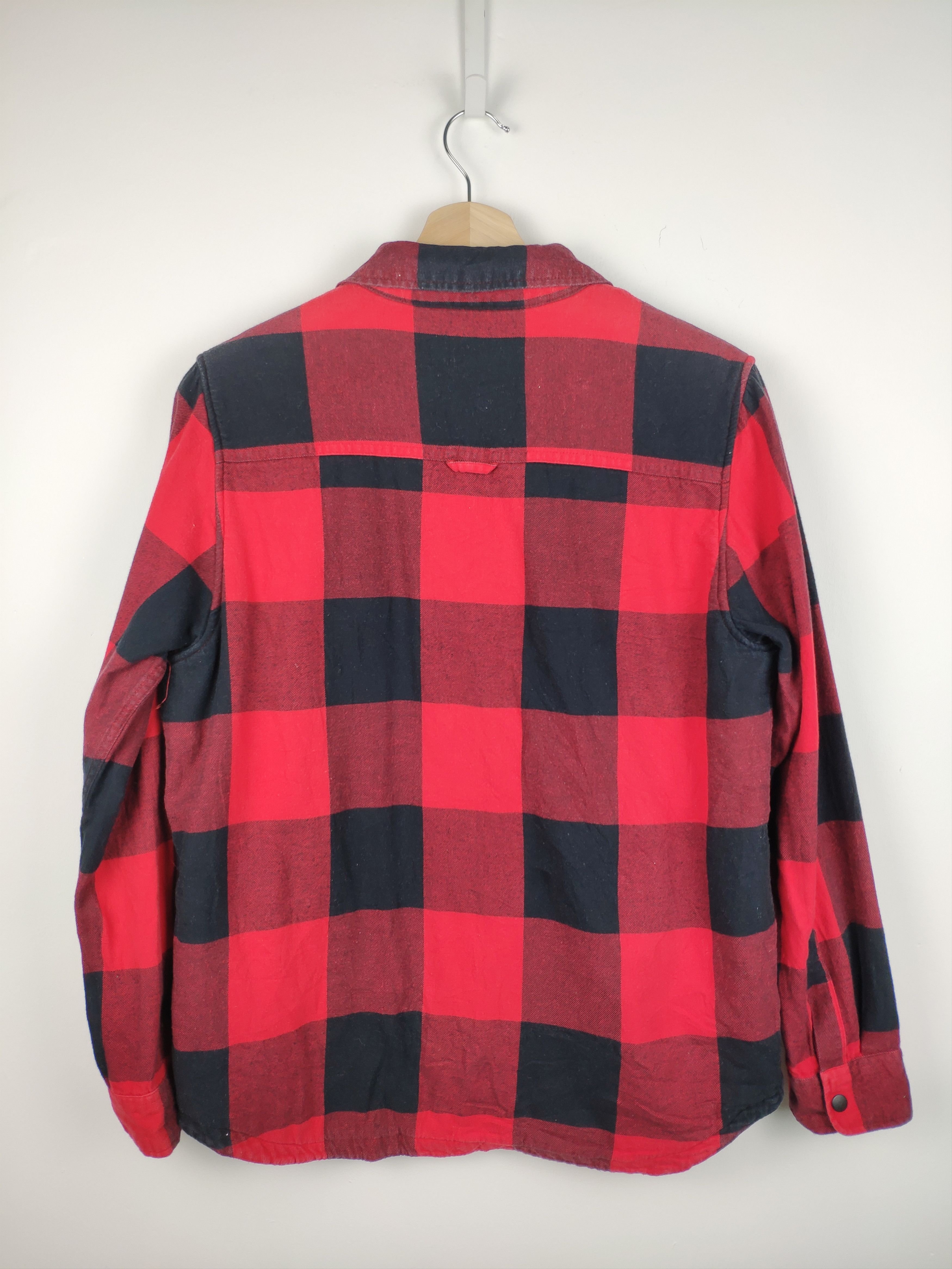 Flannel × Japanese Brand Uniqlo Plaid Flannel Snap Button Lining Sherpa Size US M / EU 48-50 / 2 - 9 Thumbnail