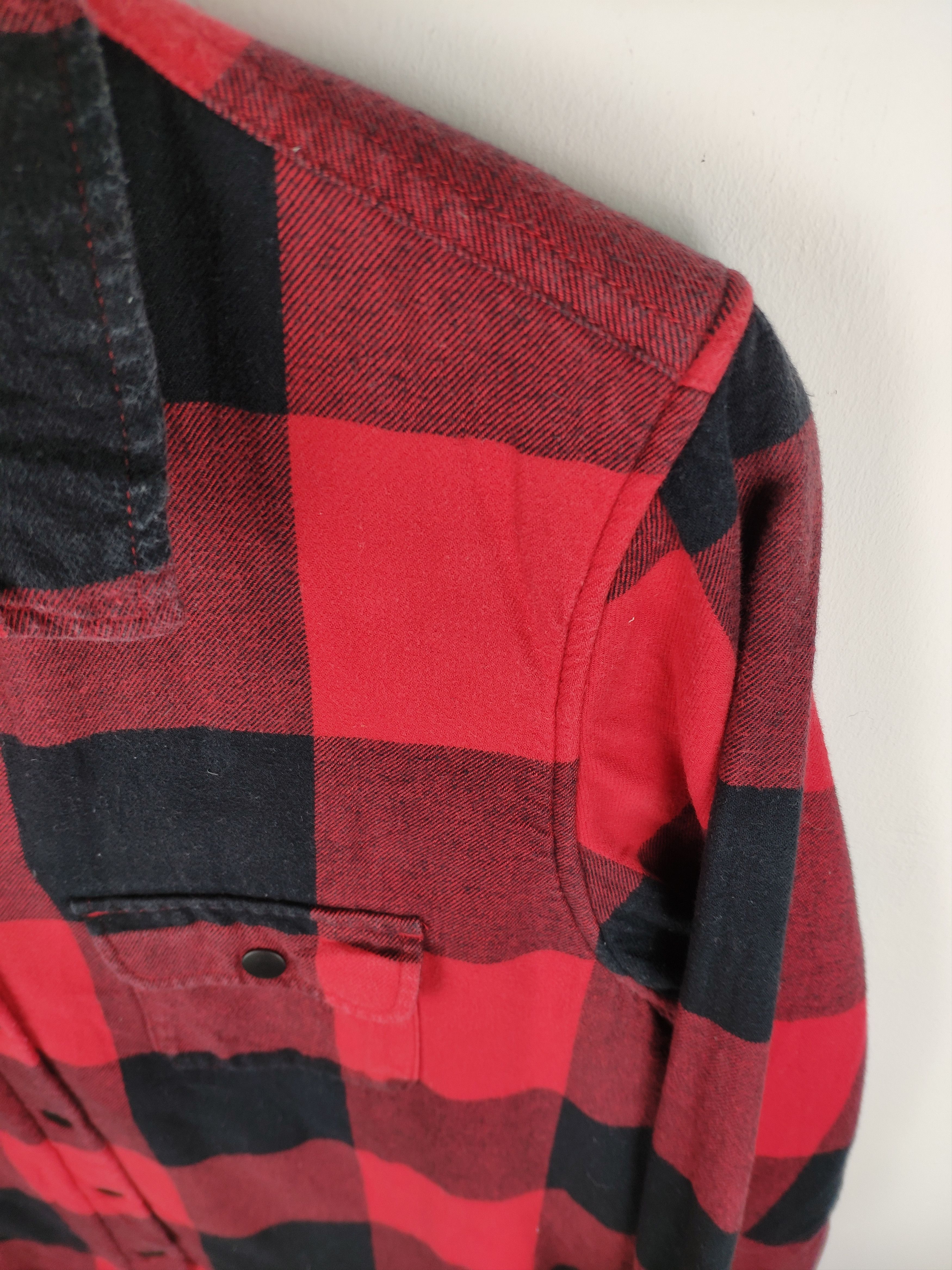 Flannel × Japanese Brand Uniqlo Plaid Flannel Snap Button Lining Sherpa Size US M / EU 48-50 / 2 - 4 Thumbnail
