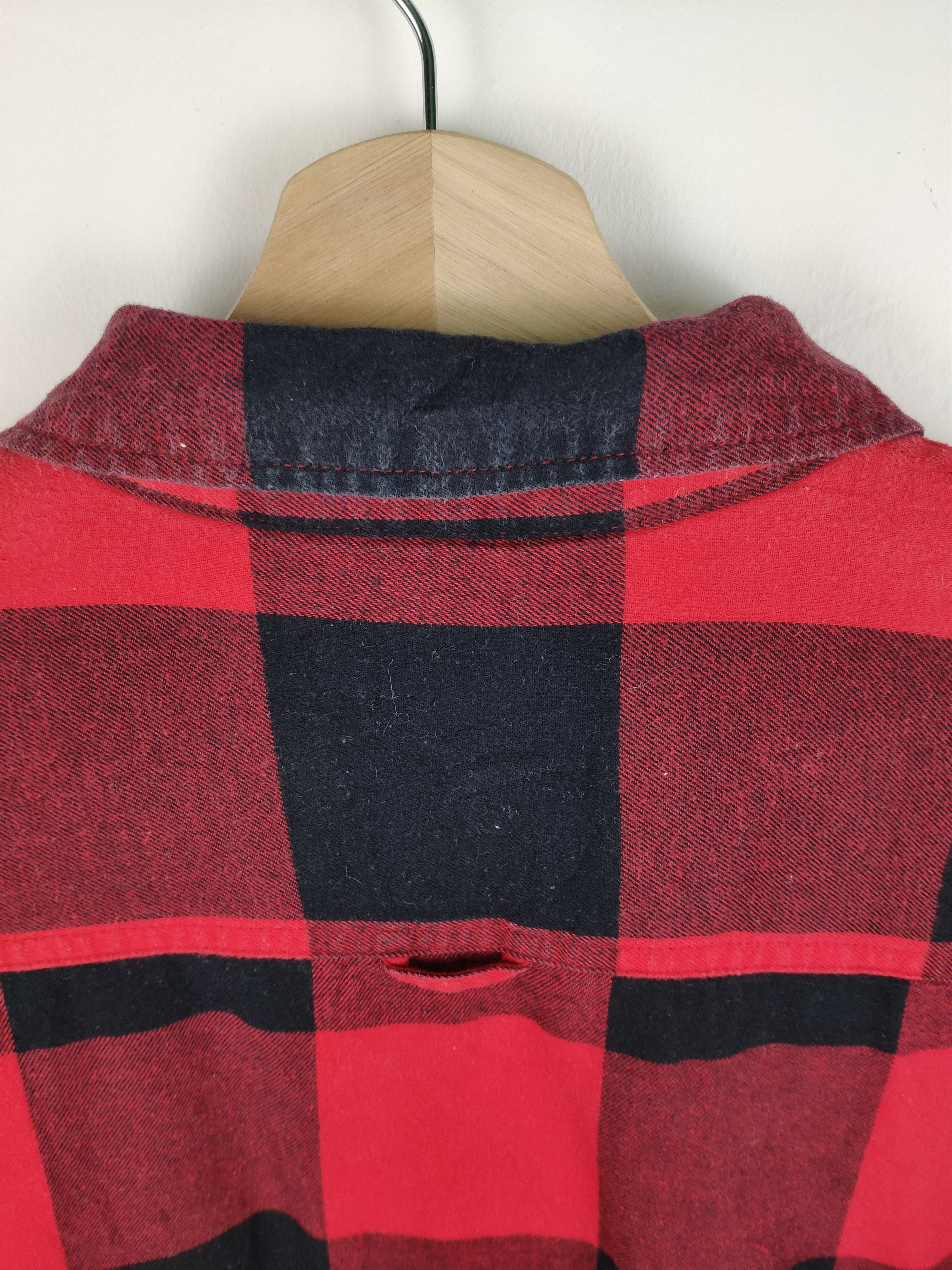 Flannel × Japanese Brand Uniqlo Plaid Flannel Snap Button Lining Sherpa Size US M / EU 48-50 / 2 - 8 Thumbnail