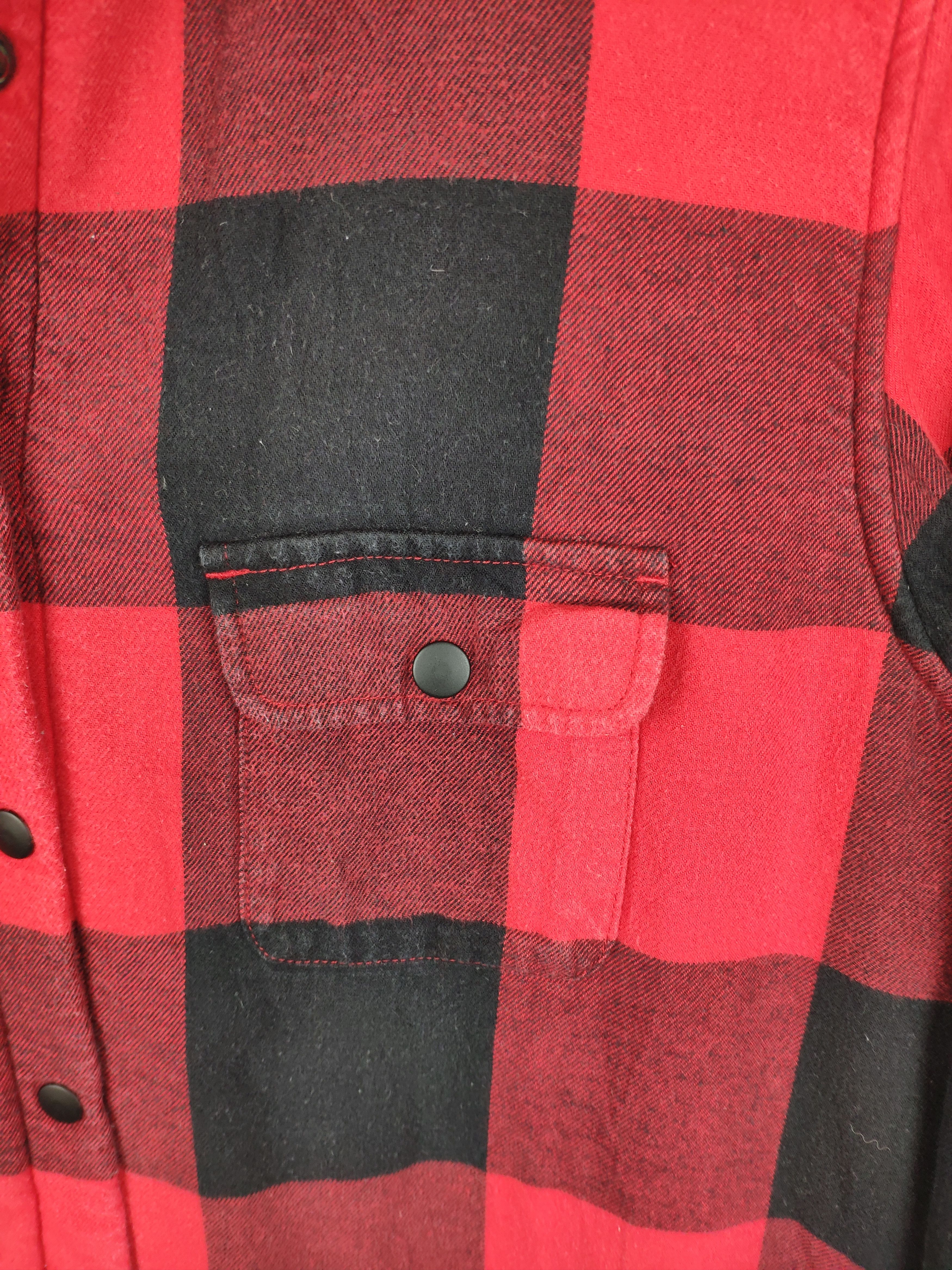 Flannel × Japanese Brand Uniqlo Plaid Flannel Snap Button Lining Sherpa Size US M / EU 48-50 / 2 - 5 Thumbnail