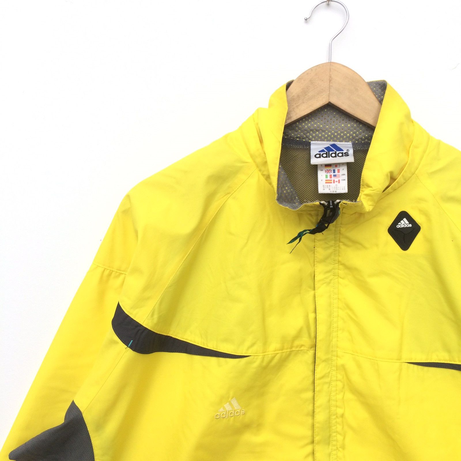 Adidas Vintage 90s Adidas Equipment Windbreaker Jacket | XL Size US XL / EU 56 / 4 - 3 Thumbnail