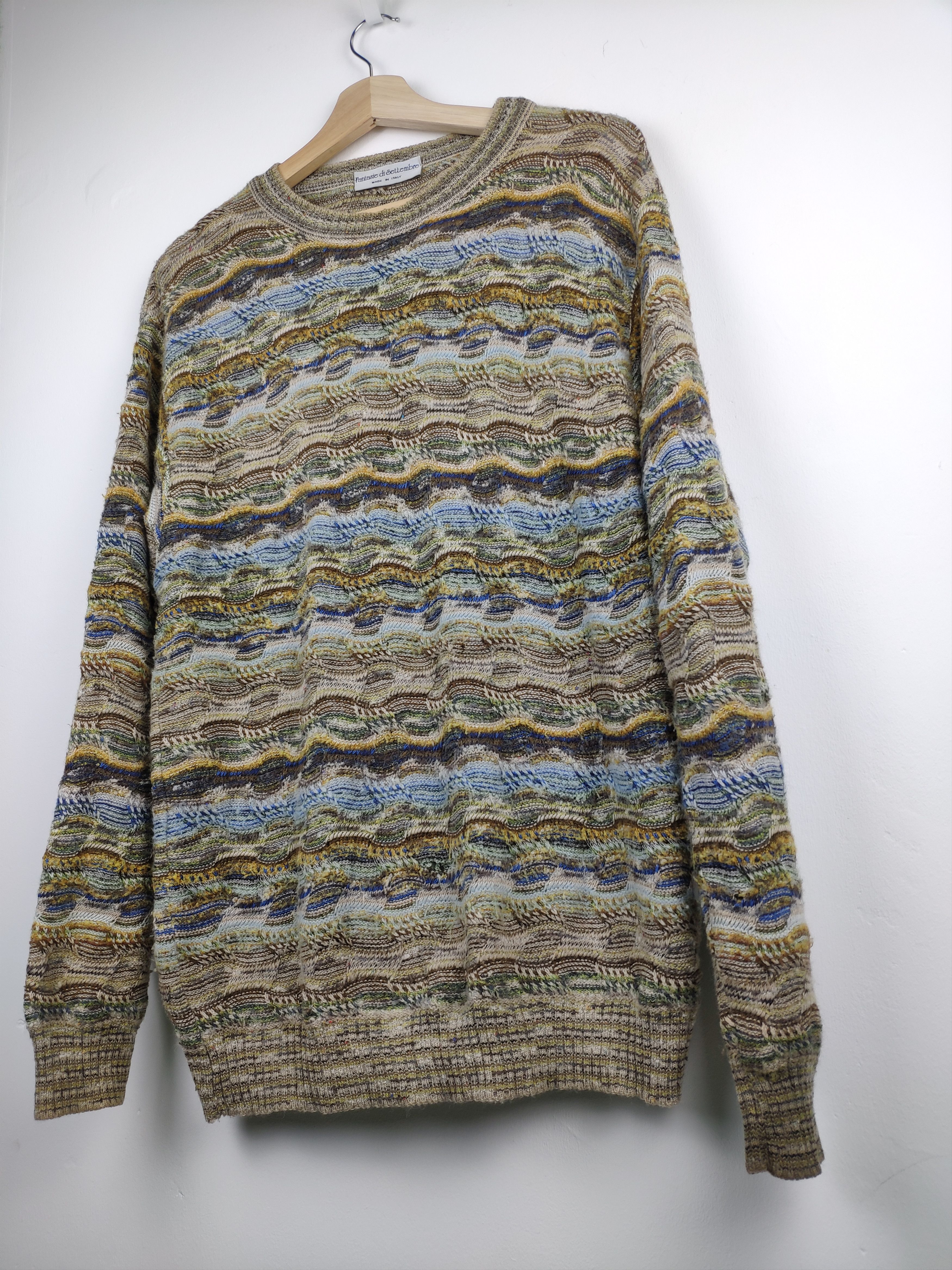 Coogi × Vintage Vintage Wool Knit Sweater Coogi Inspired Style Made In Italy Size US M / EU 48-50 / 2 - 2 Thumbnail