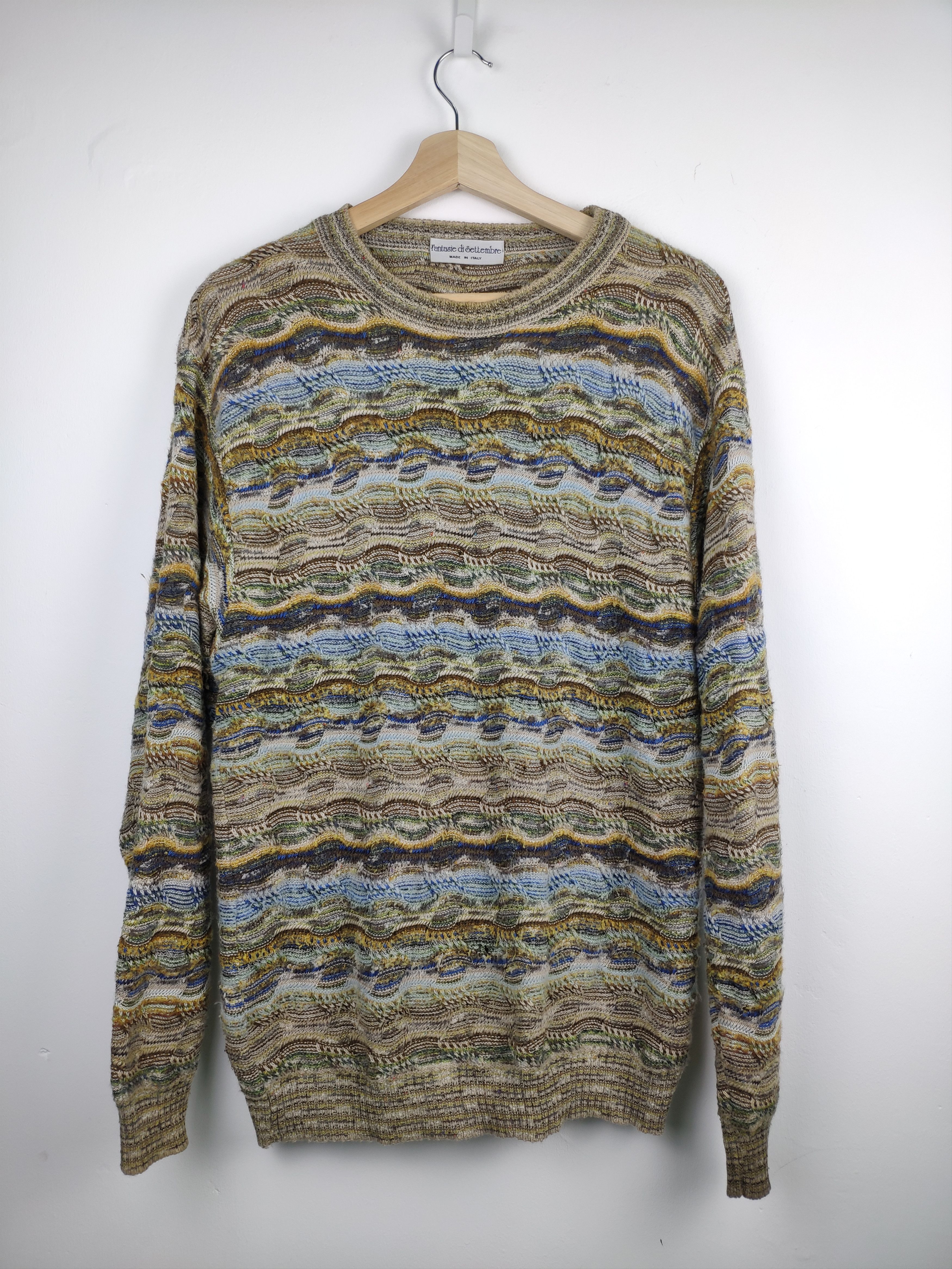 Coogi × Vintage Vintage Wool Knit Sweater Coogi Inspired Style Made In Italy Size US M / EU 48-50 / 2 - 1 Thumbnail