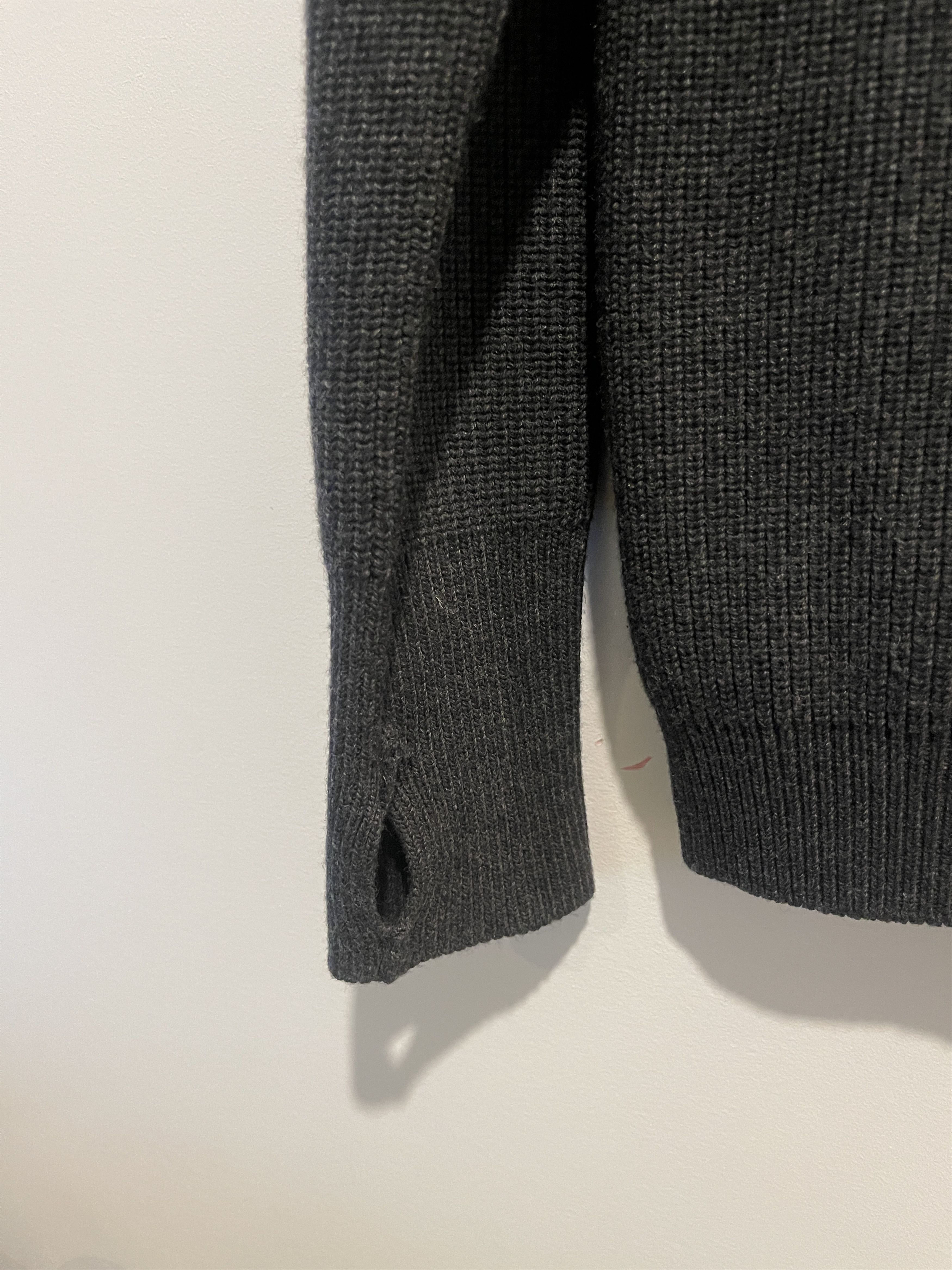 Barena Grey Turtleneck Knit Sweater