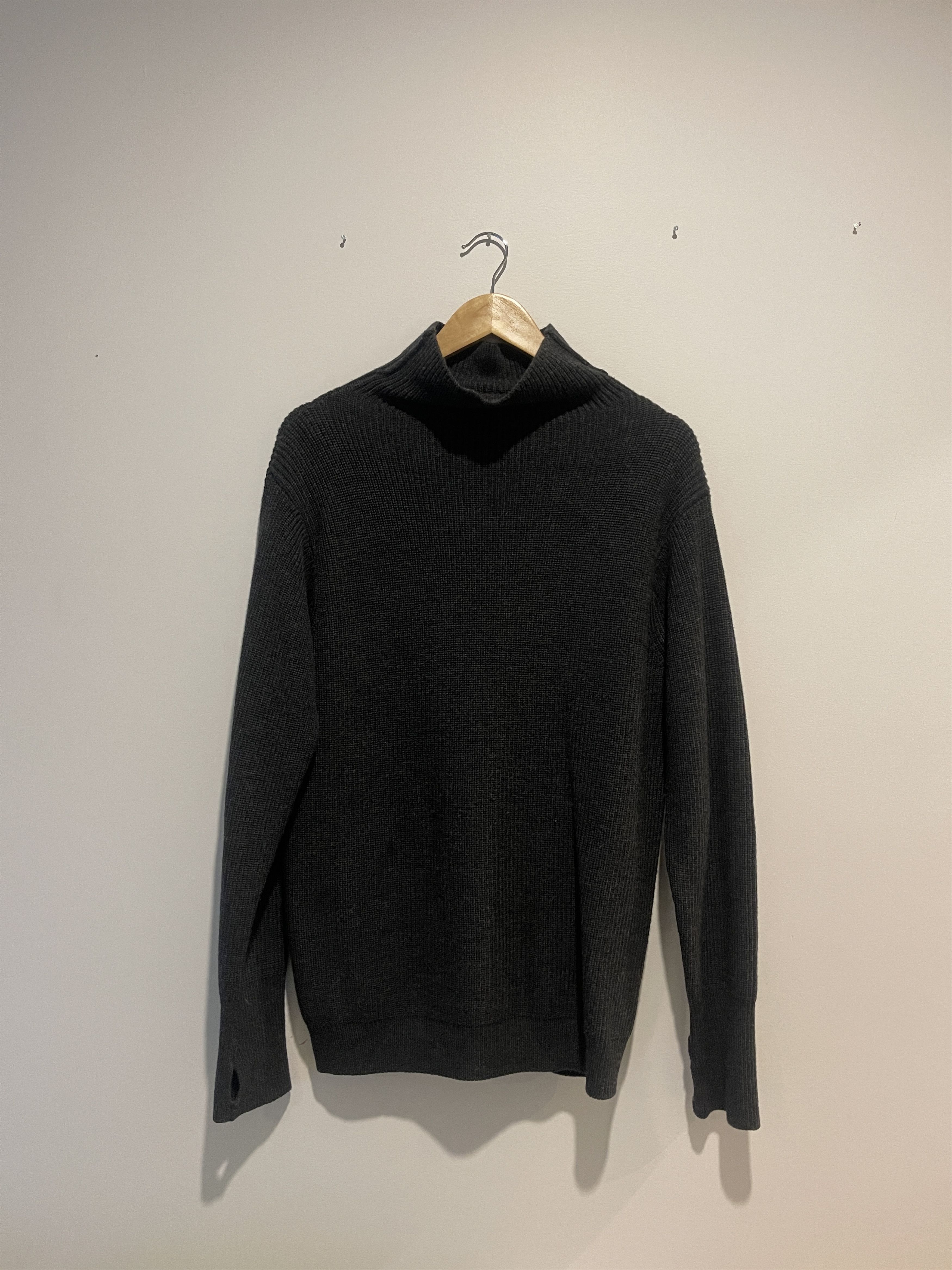 Barena Grey Turtleneck Knit Sweater