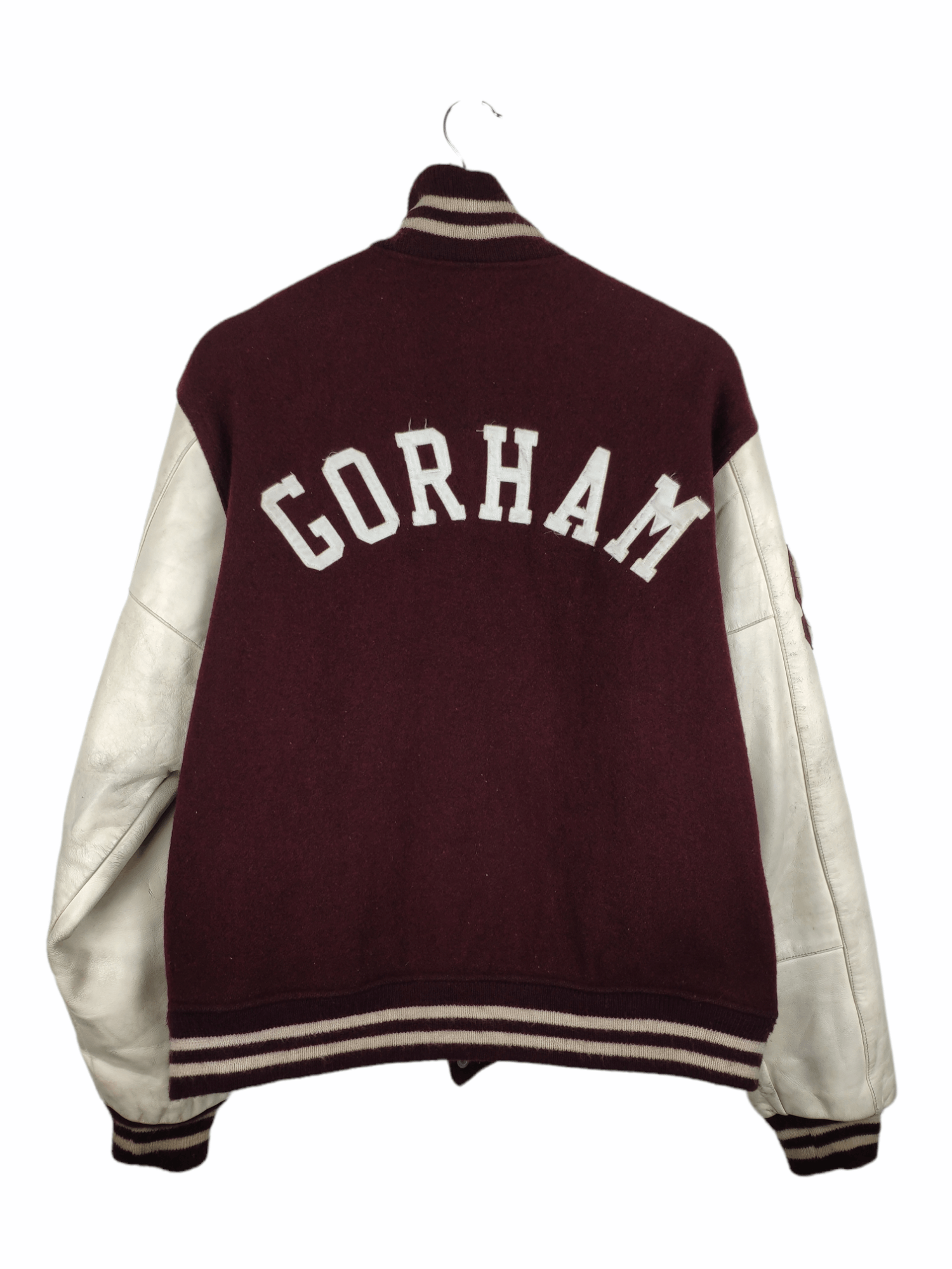 Vintage Vintage 80 S Varsity Jacket Sleeve Leather Gorham Size US L / EU 52-54 / 3 - 25 Thumbnail