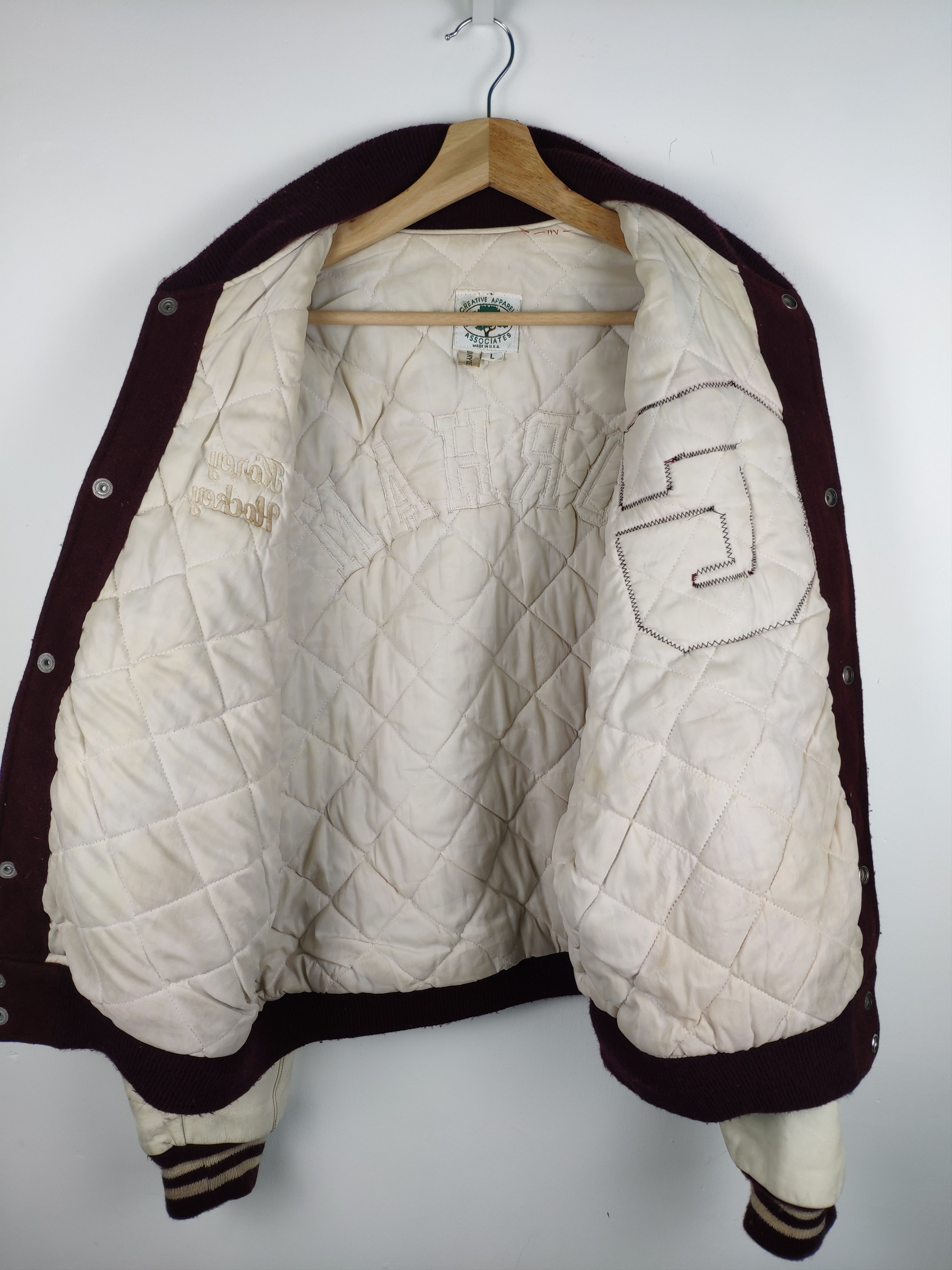 Vintage Vintage 80 S Varsity Jacket Sleeve Leather Gorham Size US L / EU 52-54 / 3 - 2 Thumbnail