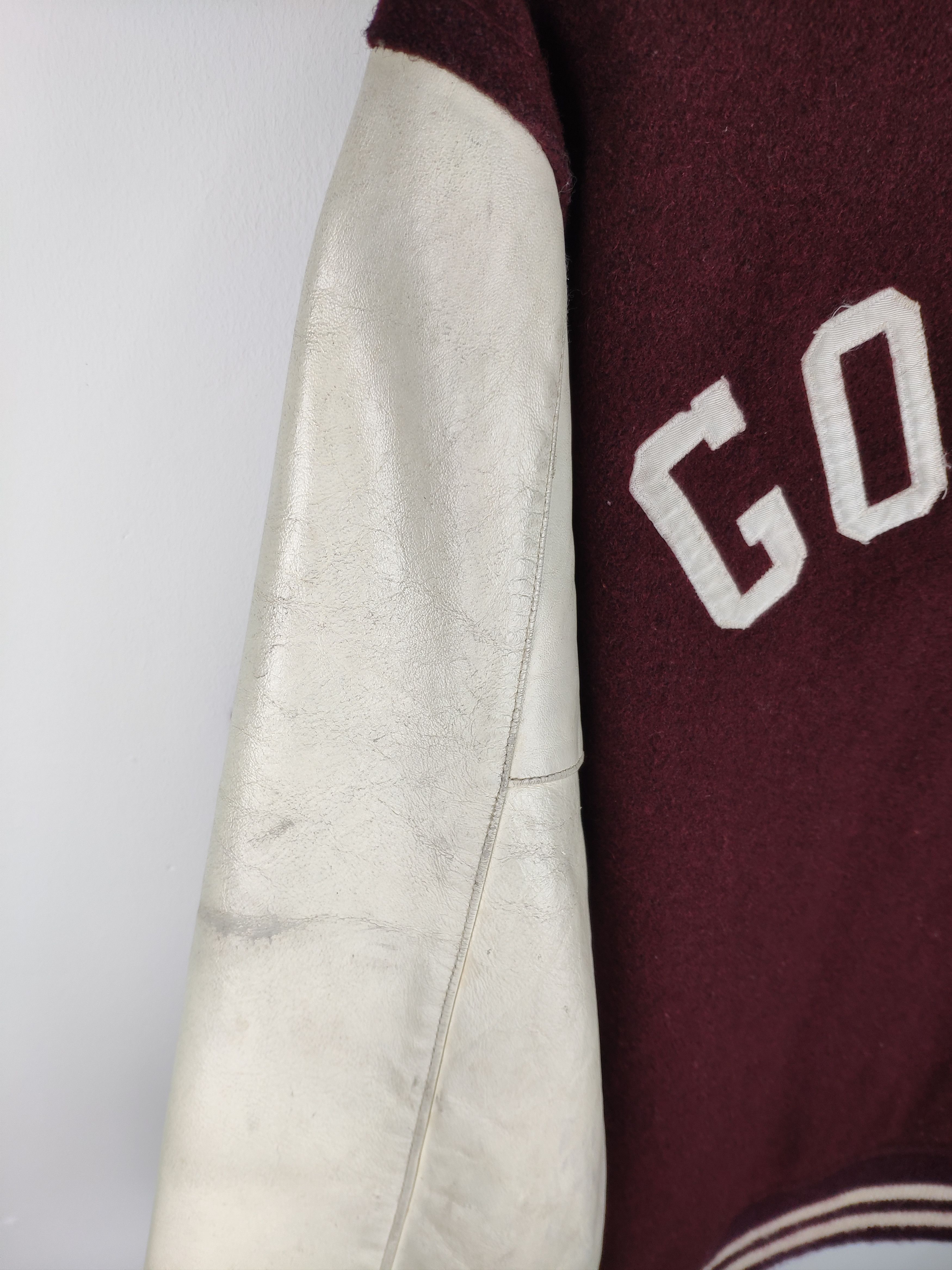 Vintage Vintage 80 S Varsity Jacket Sleeve Leather Gorham Size US L / EU 52-54 / 3 - 23 Thumbnail