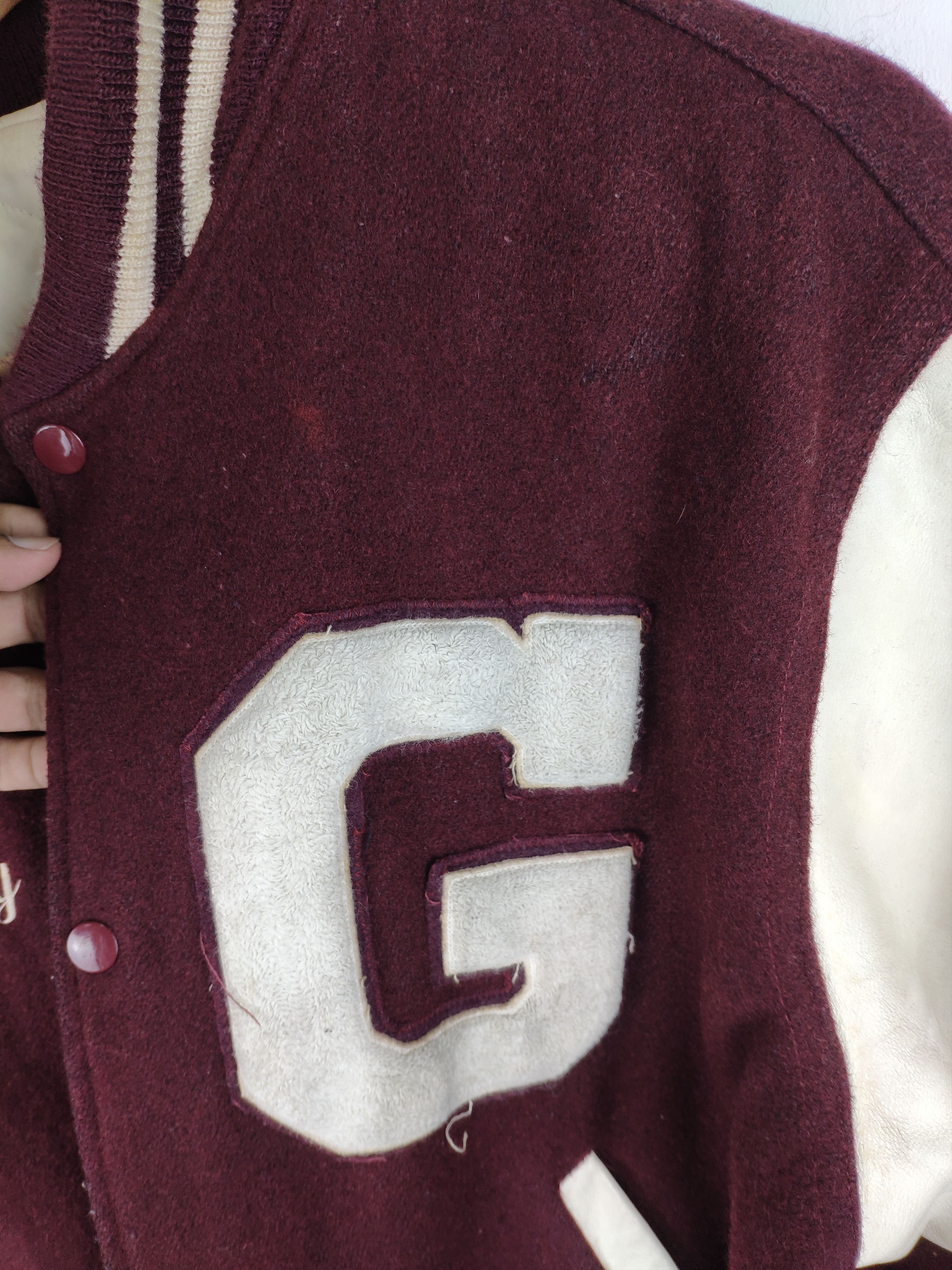 Vintage Vintage 80 S Varsity Jacket Sleeve Leather Gorham Size US L / EU 52-54 / 3 - 4 Thumbnail