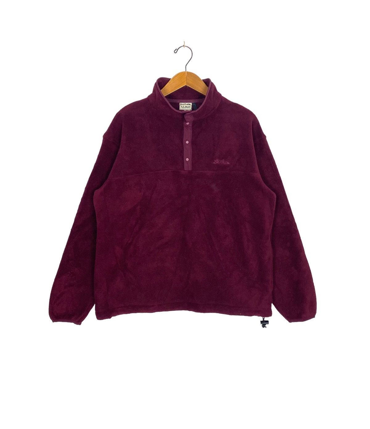 L.L. Bean Rare‼️ Vintage L.L.Bean Fleece Snap Button Made in Usa Size L / US 10 / IT 46 - 1 Thumbnail