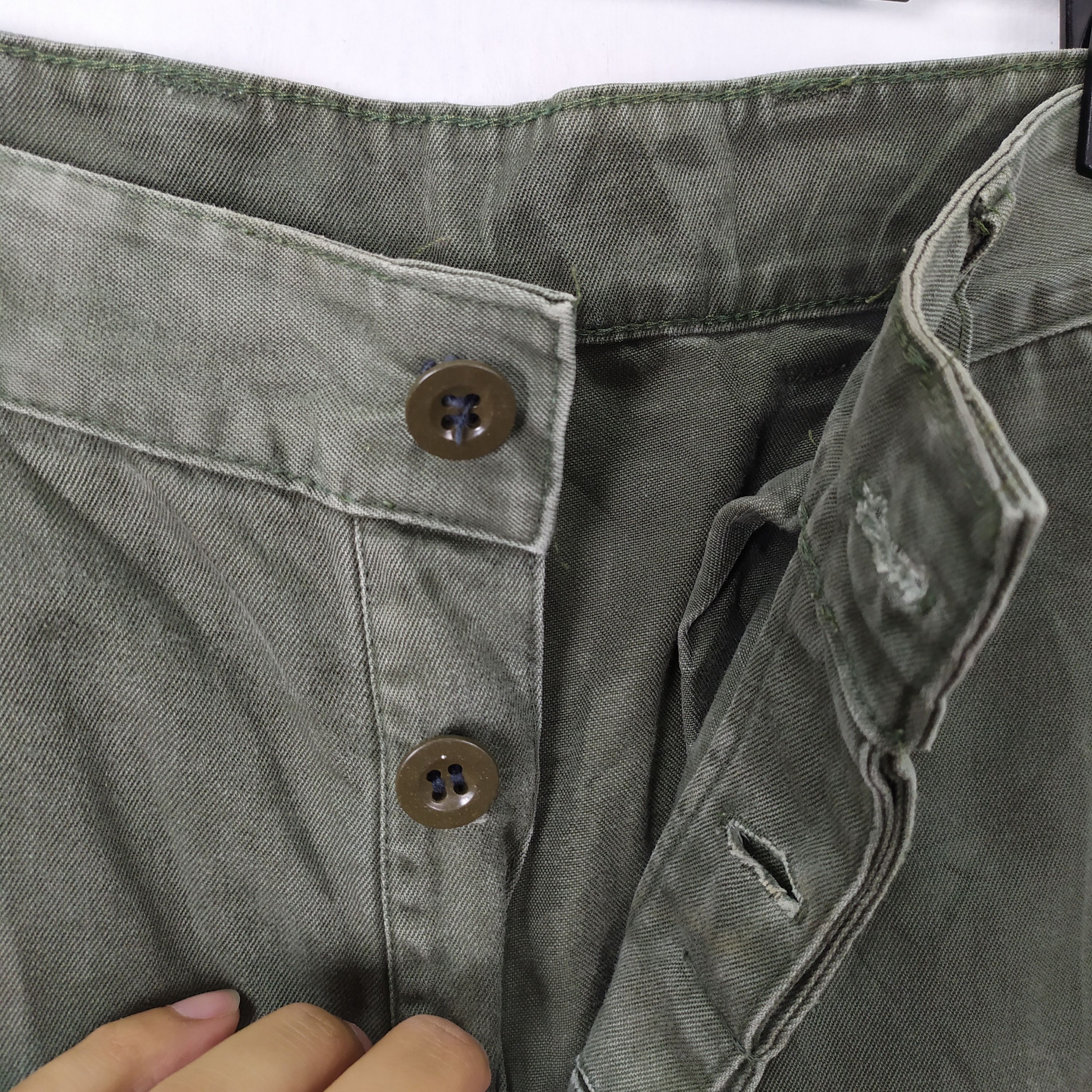 Japanese Brand RARE!! JAPANESE BRAND FADED GREEN CARGO PANTS Size US 30 / EU 46 - 10 Thumbnail